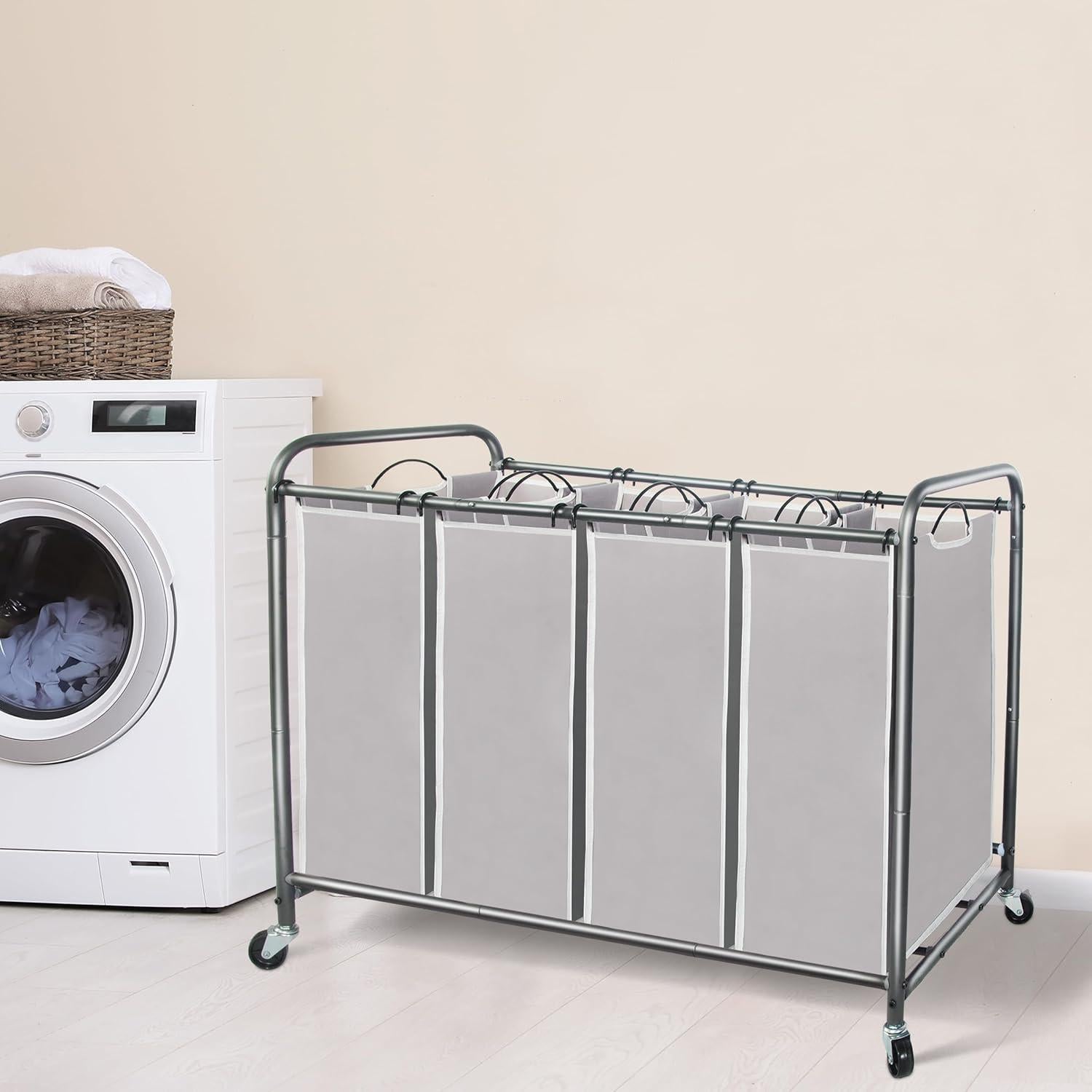 Clasificador de Ropa STORAGE MANIAC 4 Secciones 181L Gris