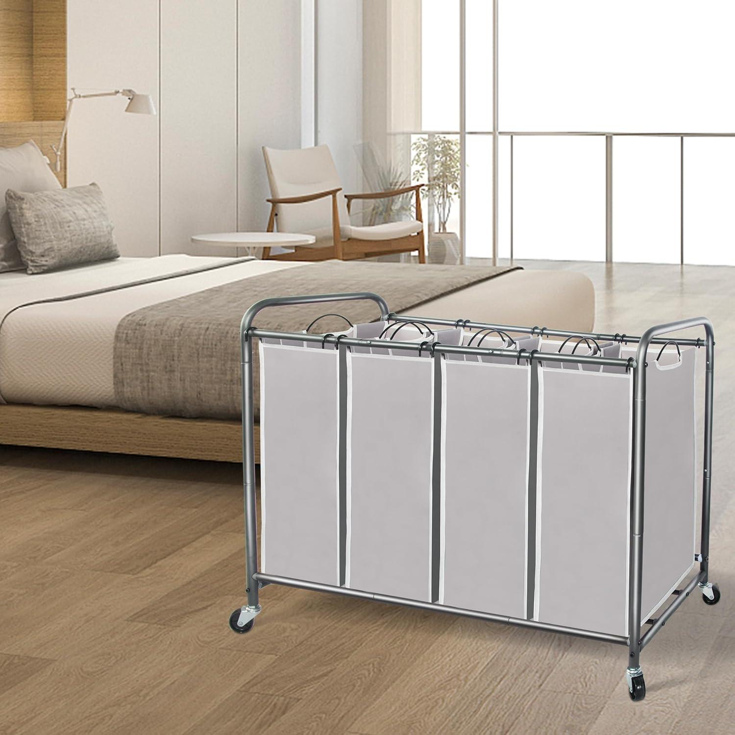 Clasificador de Ropa STORAGE MANIAC 4 Secciones 181L Gris