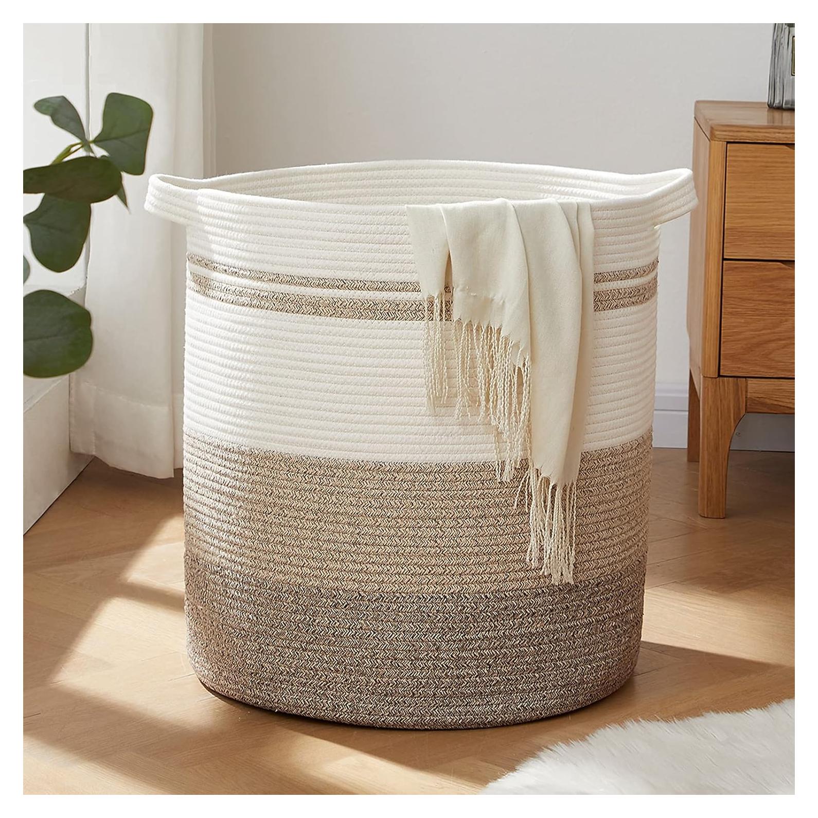 Cesta de Ropa Sucia OIAHOMY 80L Amarillo Gradiente 50.8x45.7cm