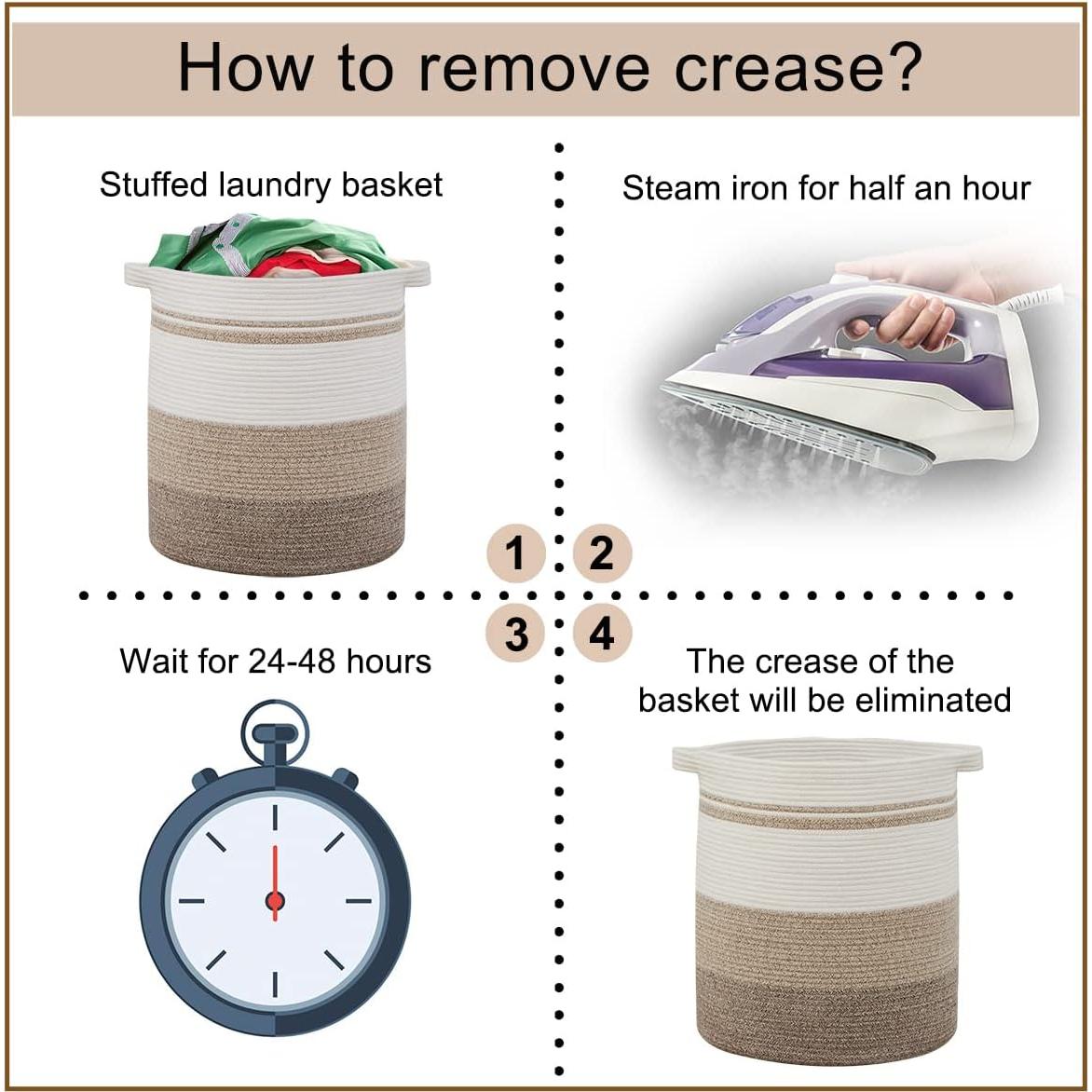 Cesta de Ropa Sucia OIAHOMY 80L Amarillo Gradiente 50.8x45.7cm