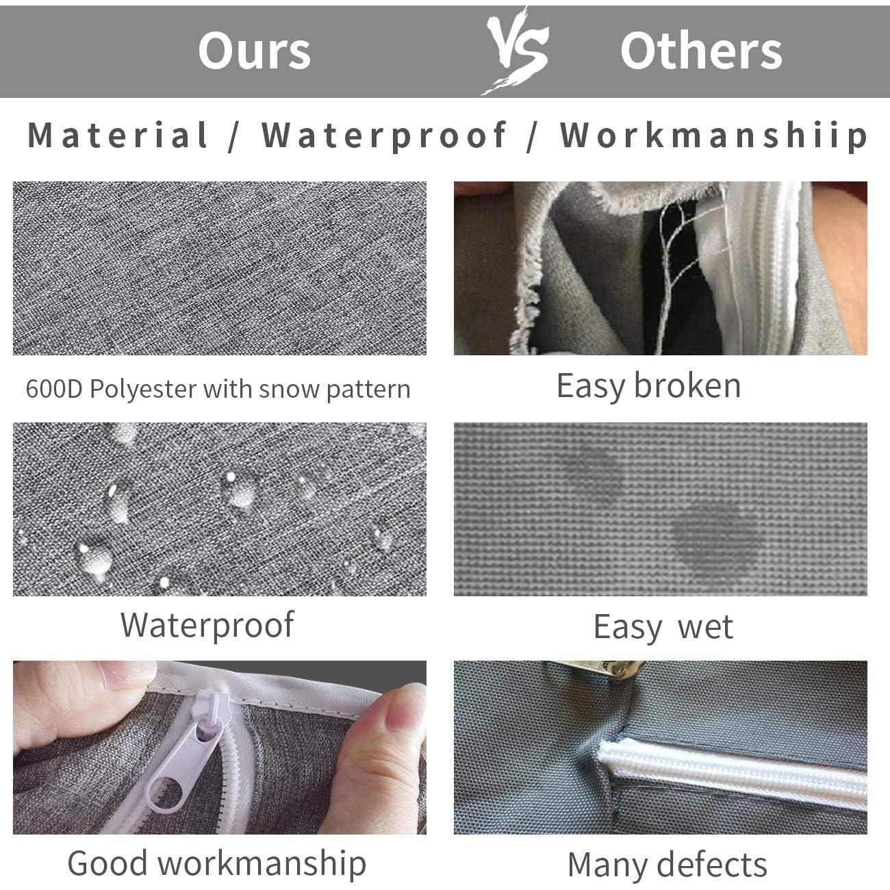 Bolsa de Lavandería Colgante KEEPJOY 2 Piezas Gris 72L