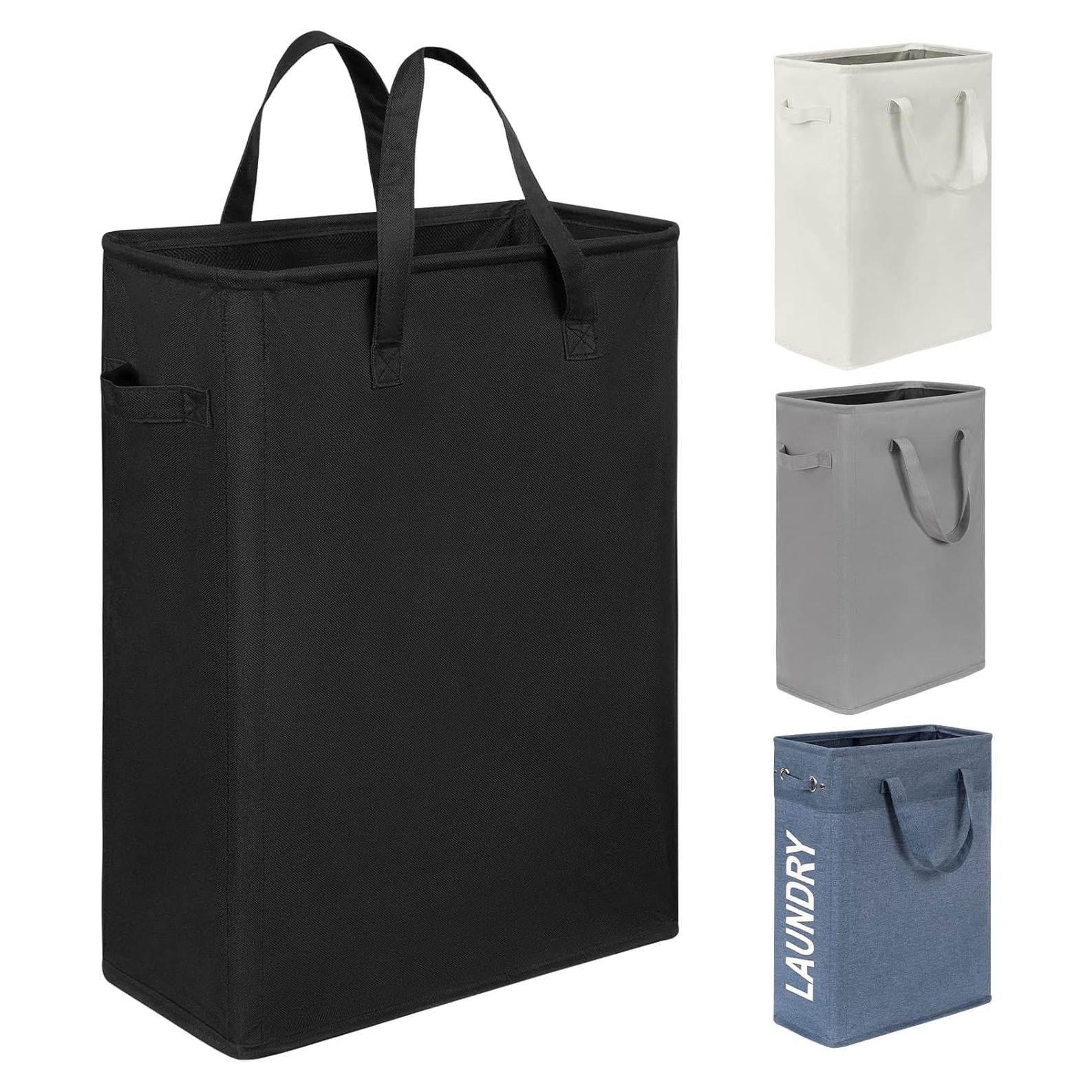 Cesta de Ropa Plegable Chrislley 45L Negra 38x20x55 cm