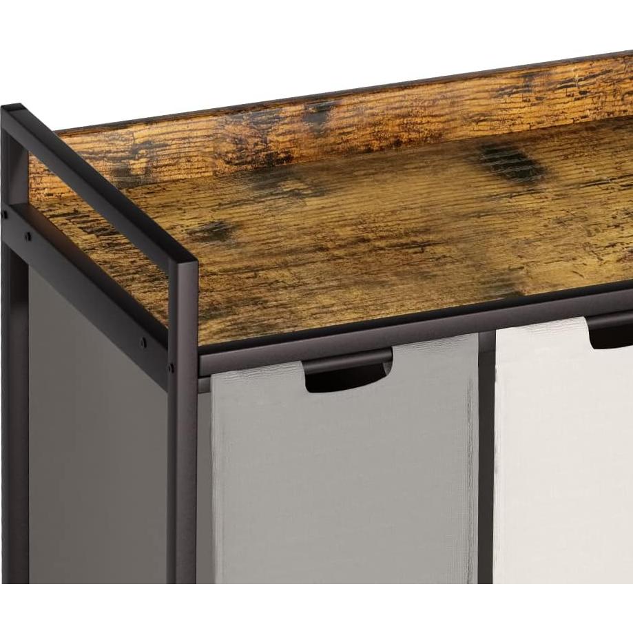 Cesto de Ropa Herture 240L con 4 Bolsas Extraíbles y Ruedas