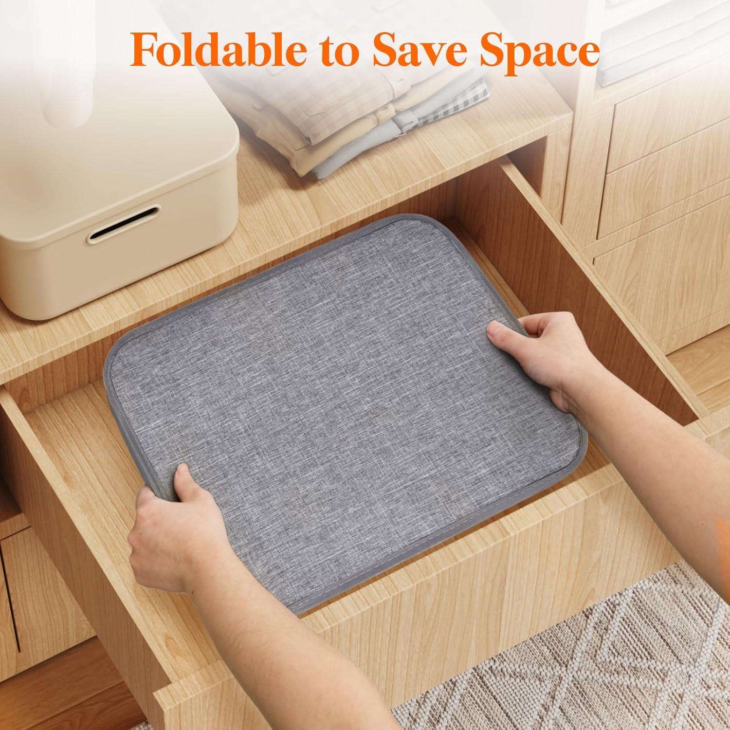 Cesta de Ropa Plegable Lifewit 80L Gris Claro para Lavandería