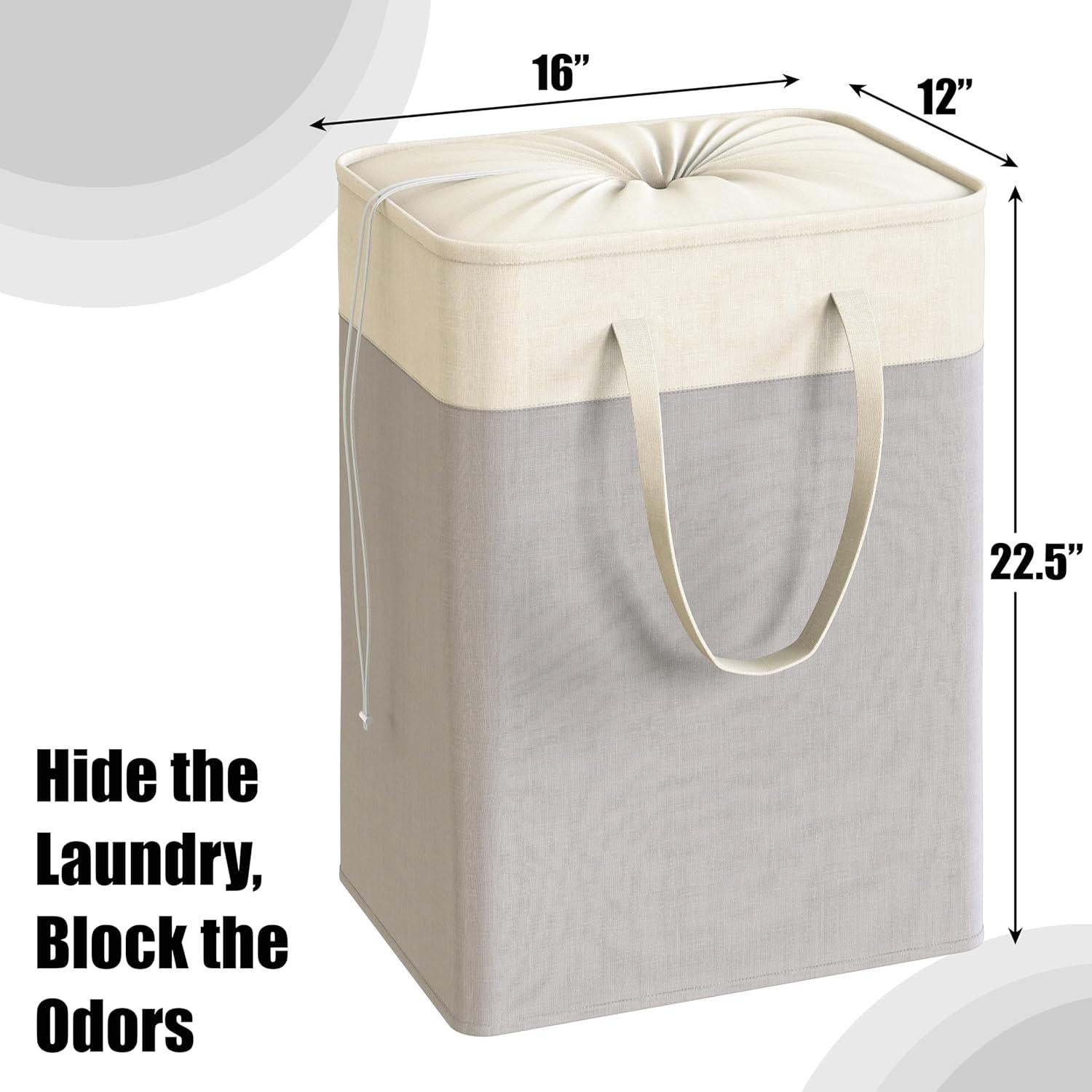 Cesta de Ropa Colapsable 75L Simple Houseware Gris