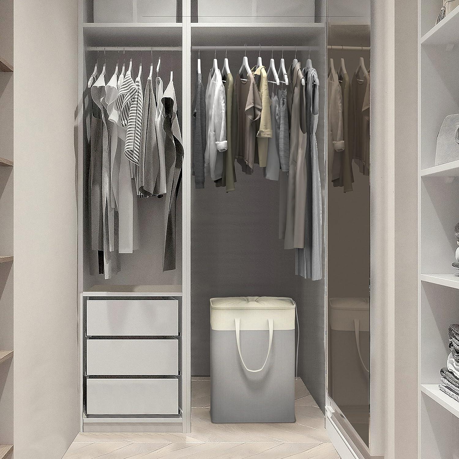 Cesta de Ropa Colapsable 75L Simple Houseware Gris