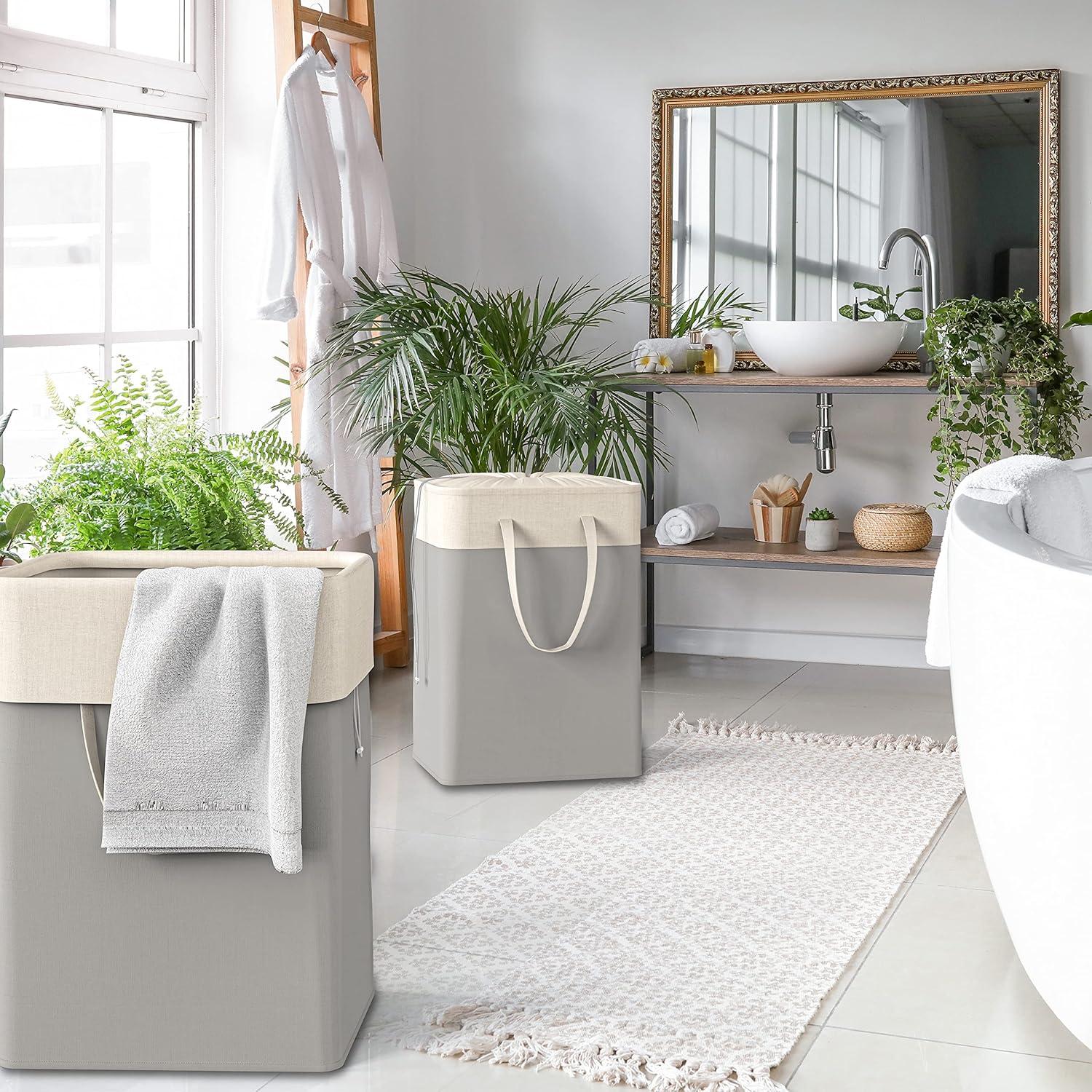 Cesta de Ropa Colapsable 75L Simple Houseware Gris