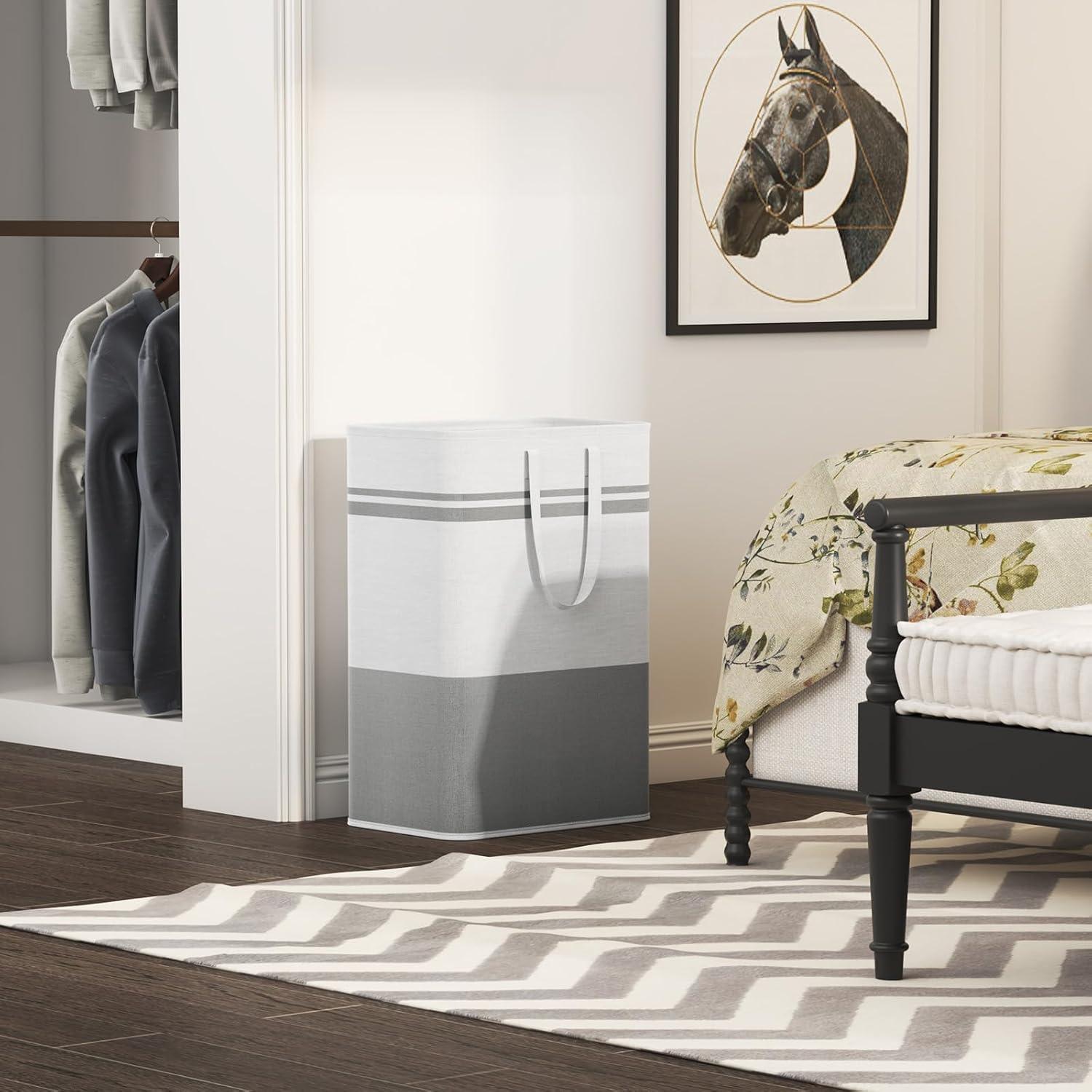 Cesto de Ropa Plegable Lifewit 80L 2 Pack Impermeable Gris