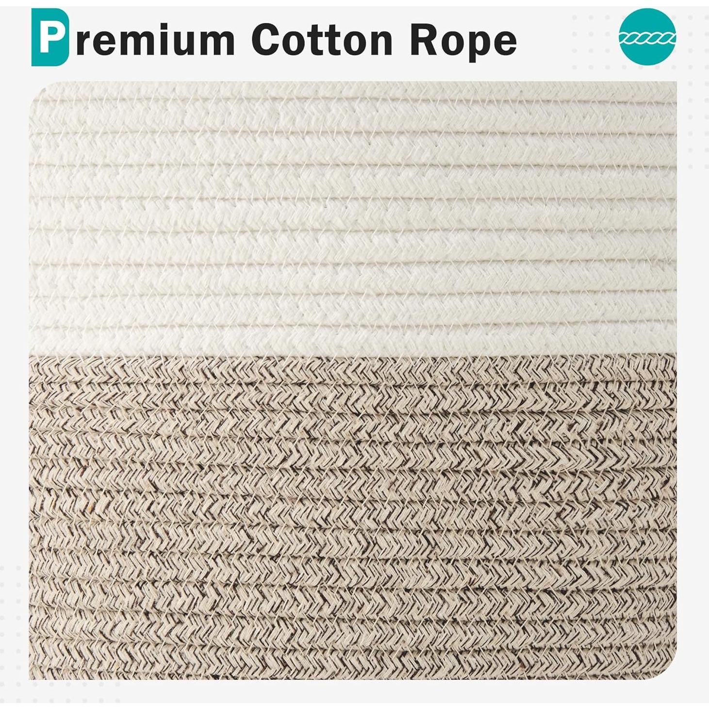 Cesta de Ropa Colapsable YOUDENOVA 58L Algodón Marrón