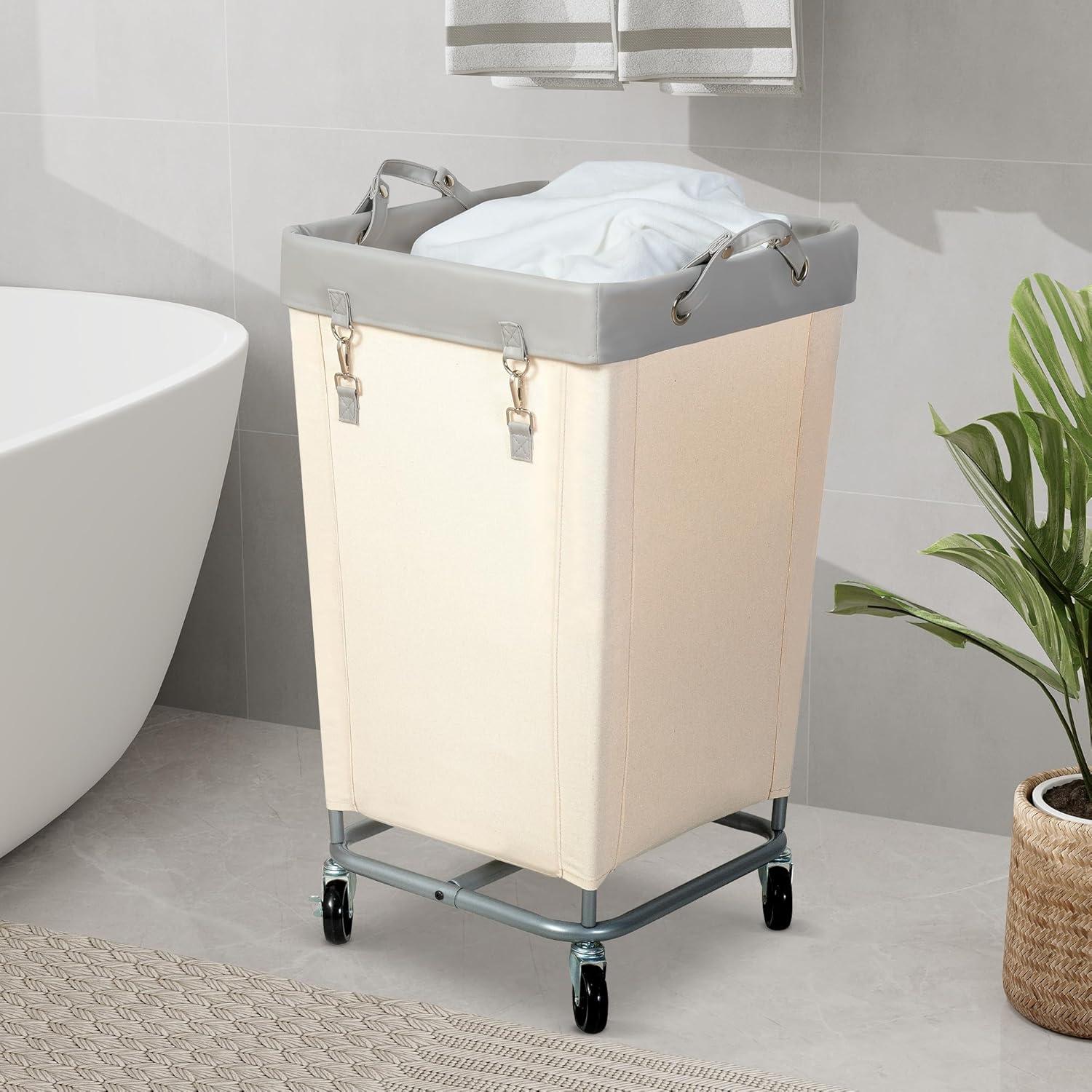 Cesto de Ropa STO STO 160L con Ruedas y Estructura de Acero