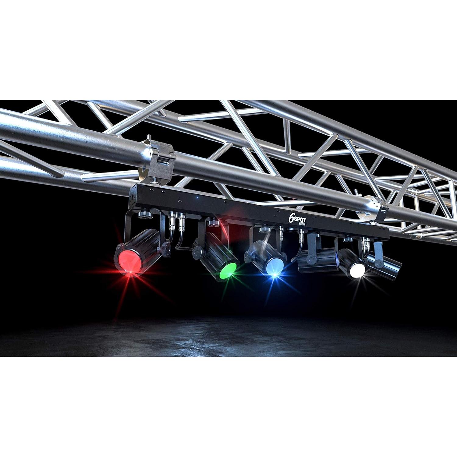 Iluminación LED Chauvet DJ 6Spot RGBW con 6 Cabezas Ajustables
