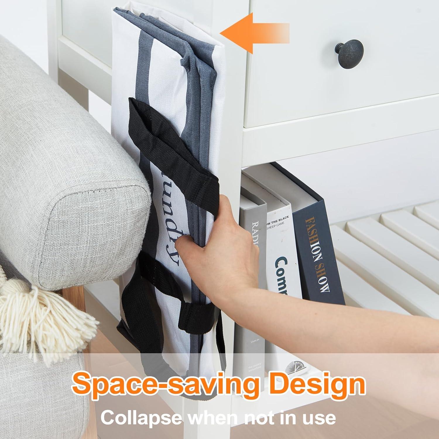 Cesta de Ropa Plegable FairyHaus 78L 2Pack Negra