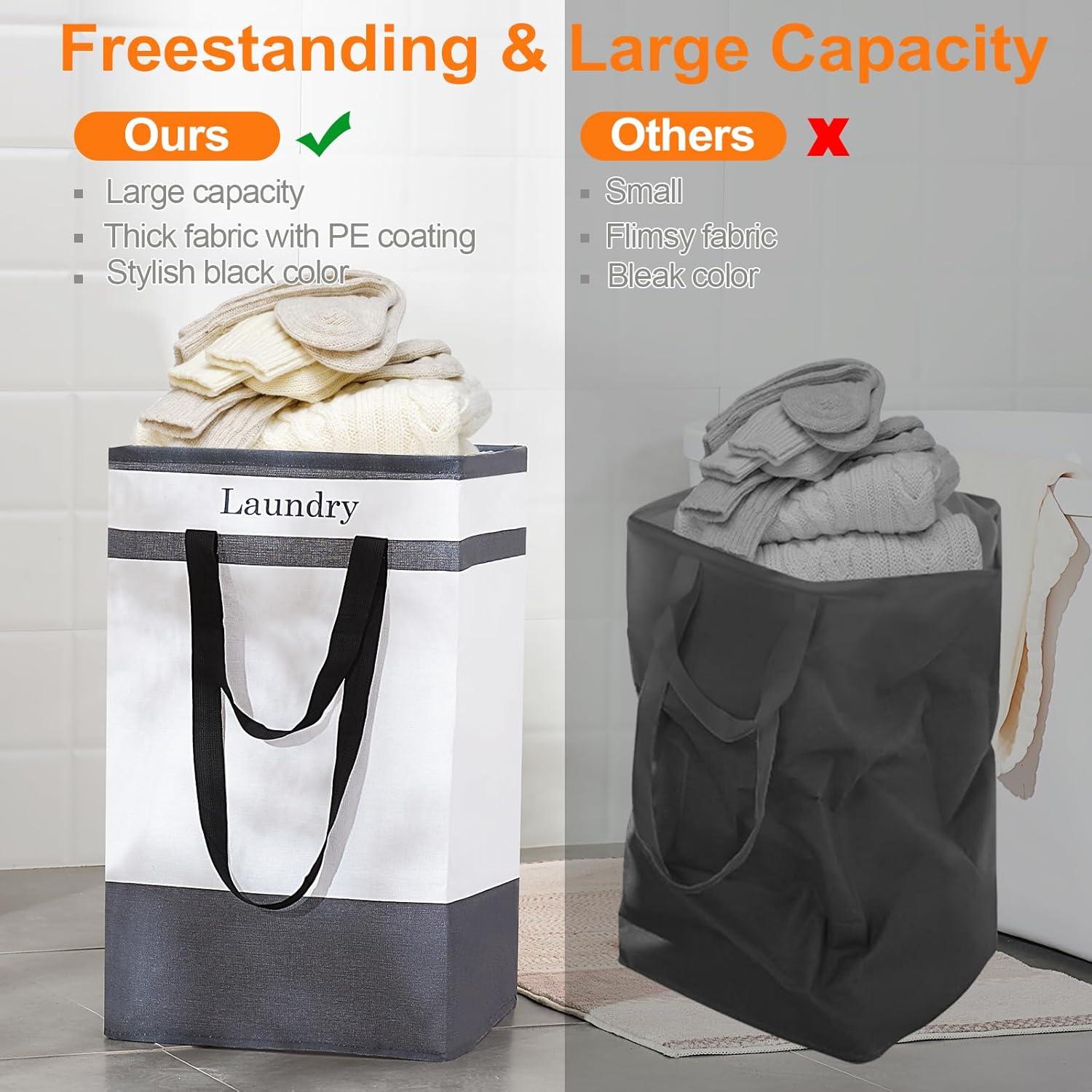 Cesta de Ropa Plegable FairyHaus 78L 2Pack Negra