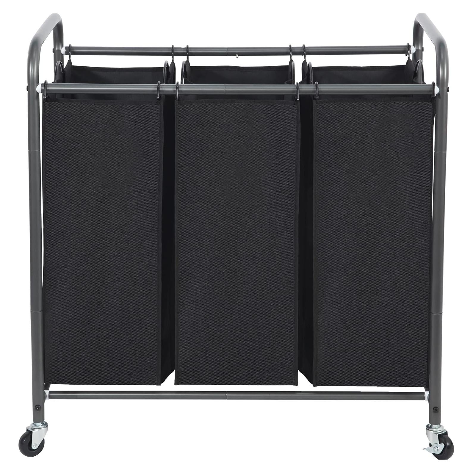 Clasificador de Ropa Rodante STO STO 3 Secciones Negro