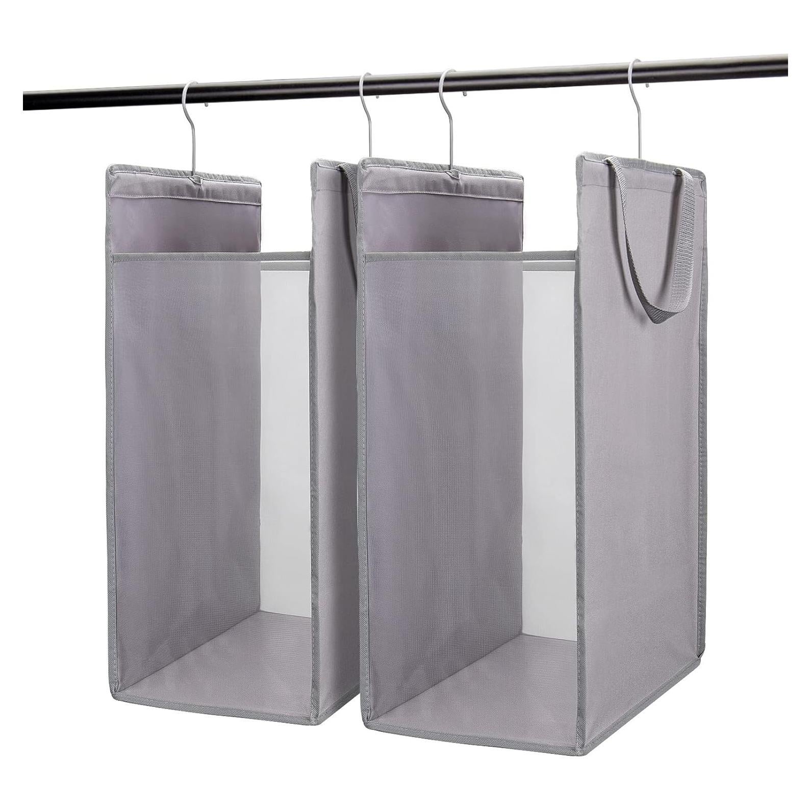 Cesta de Ropa Colgante Fentec 57L Gris 2 Paquete