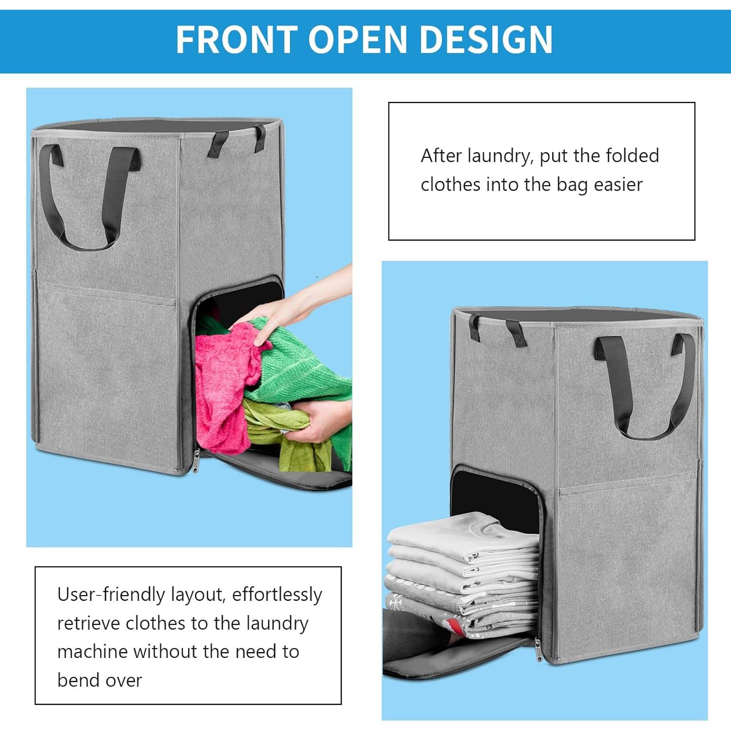 Bolsa Mochila para Ropa Bukere 90L Gris 2 en 1 Ajustable