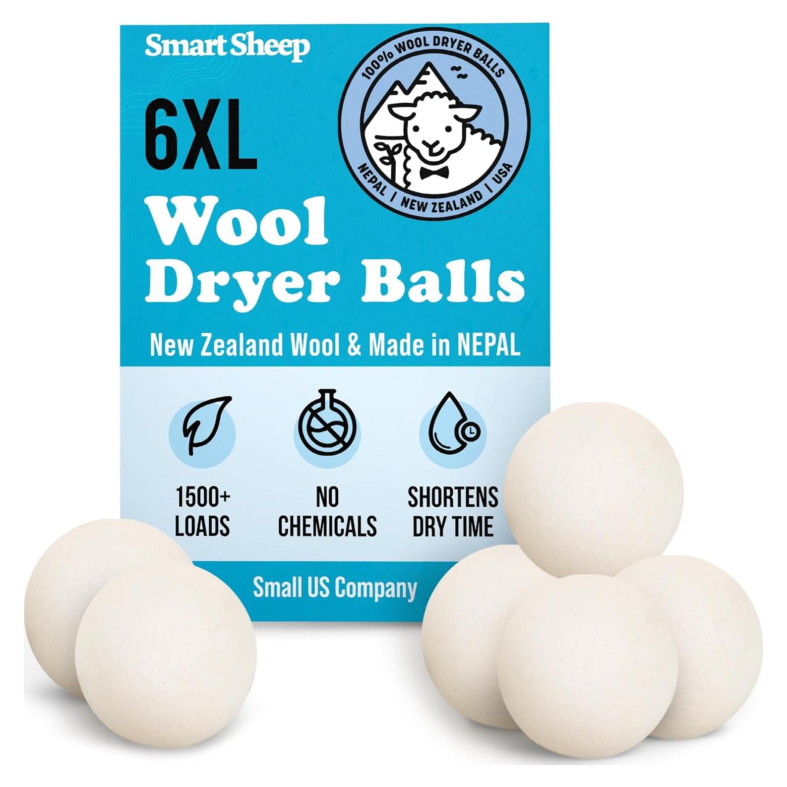 Bolas de Secado de Lana Smart Sheep - 6 Unidades - Ecológicas