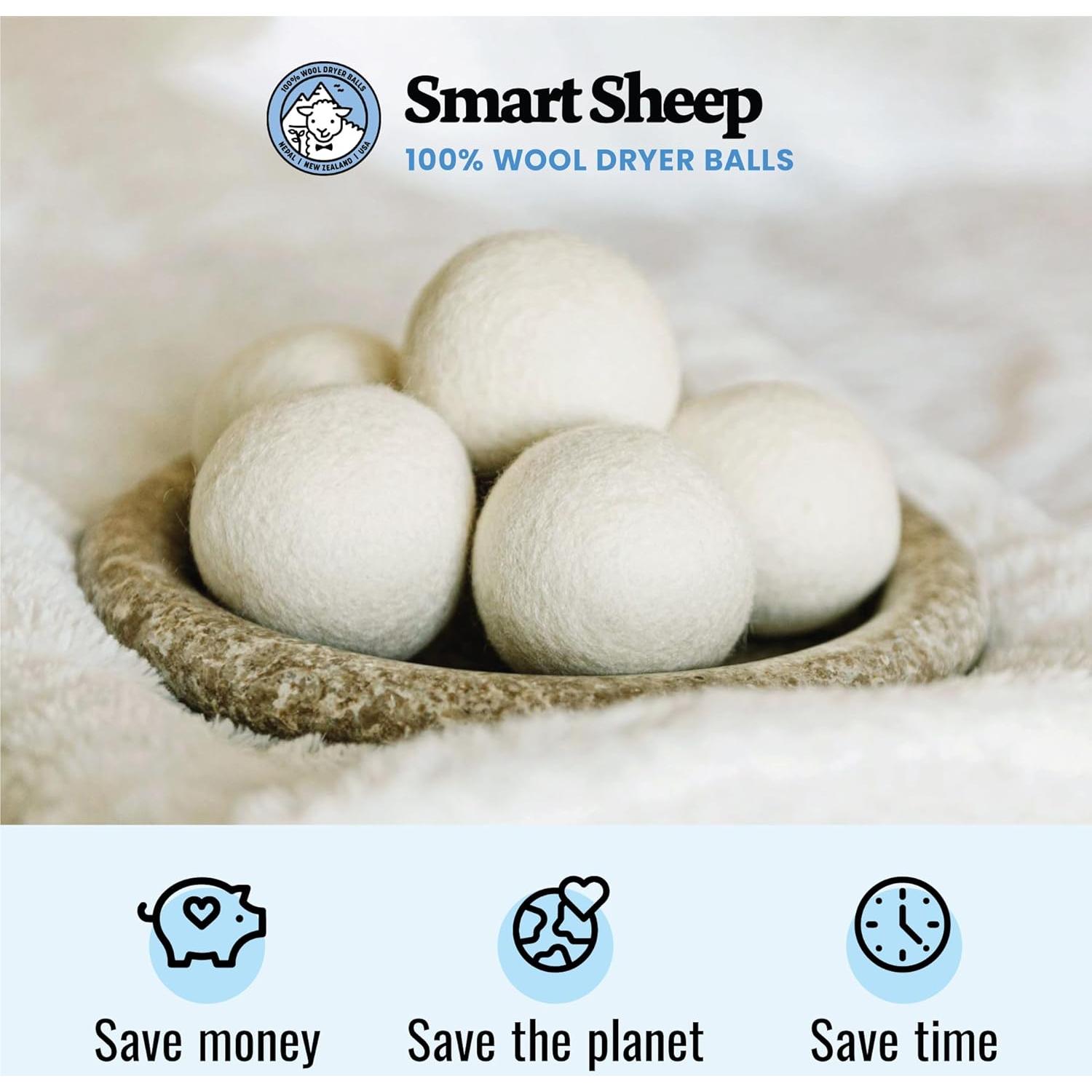 Bolas de Secado de Lana Smart Sheep - 6 Unidades - Ecológicas