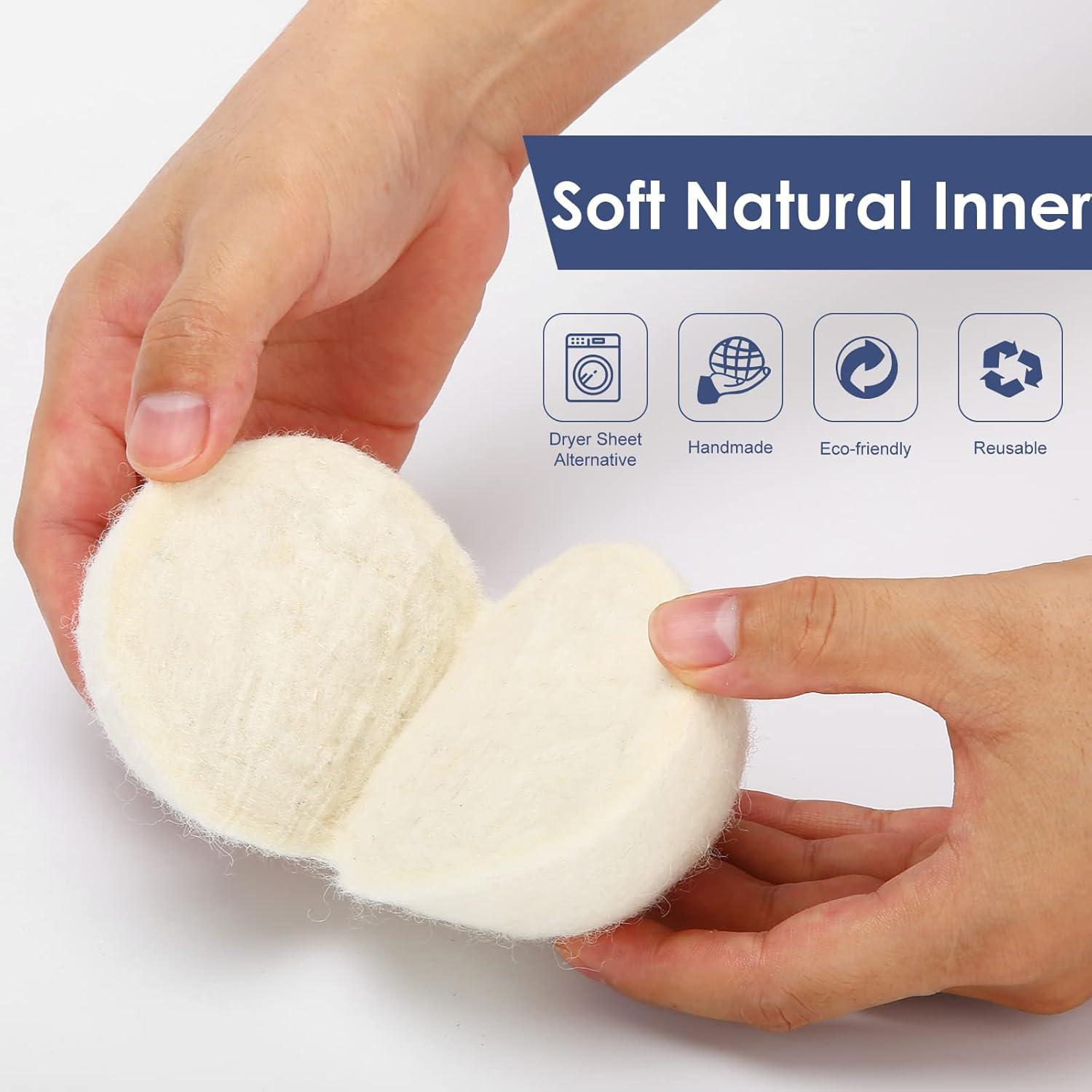 Bolas de Secado de Lana Orgánica Softkomfyy 3 Paquete XL