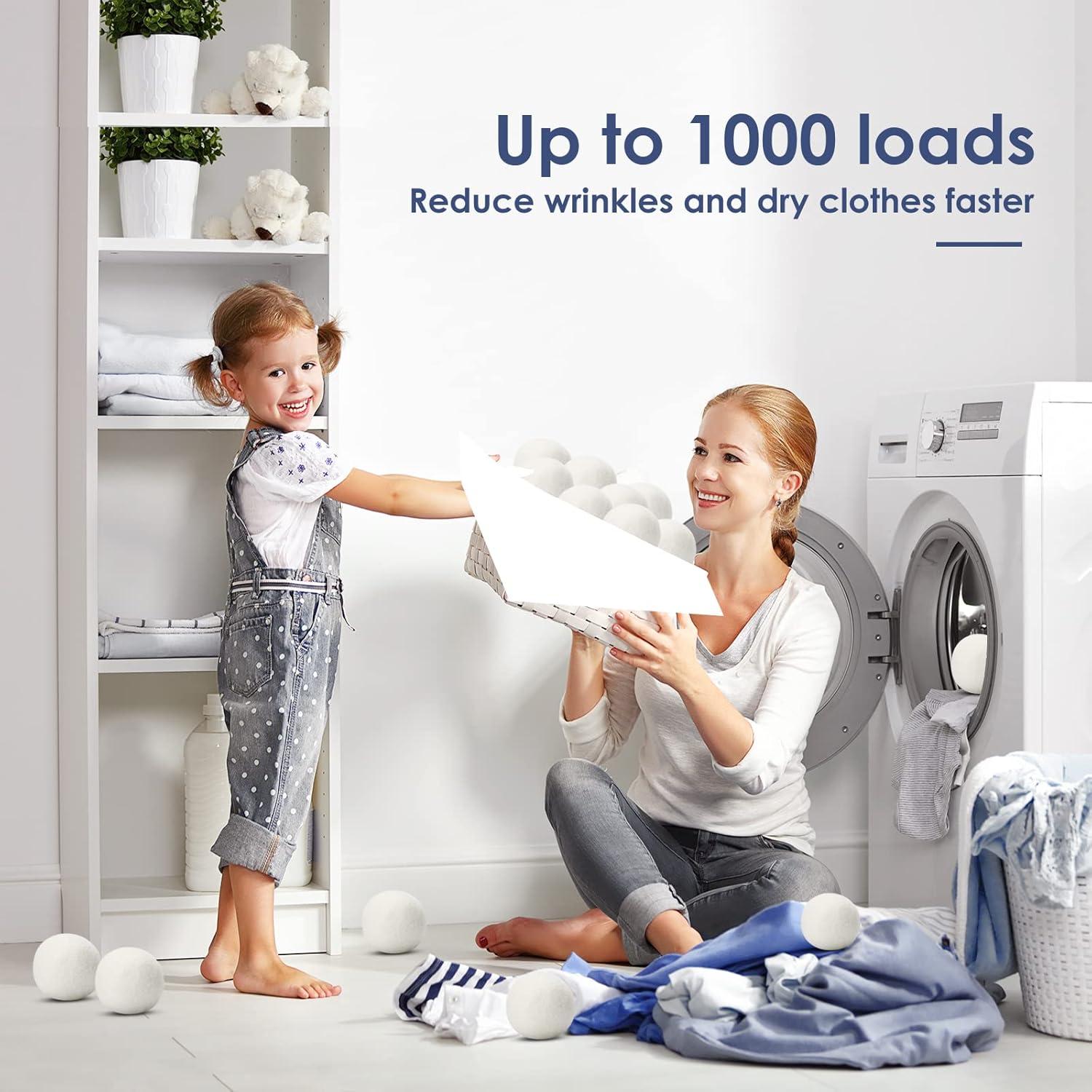 Bolas de Secado de Lana Orgánica Softkomfyy 3 Paquete XL