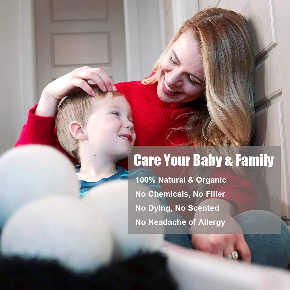 Bolas de Secado de Lana XL Levibasic 100% Orgánicas 6 Pcs