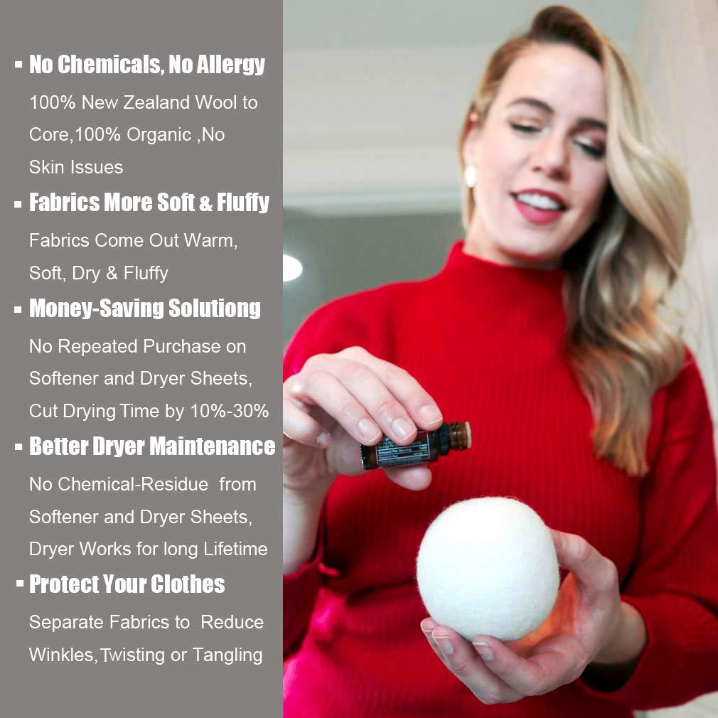 Bolas de Secado de Lana XL Levibasic 100% Orgánicas 6 Pcs