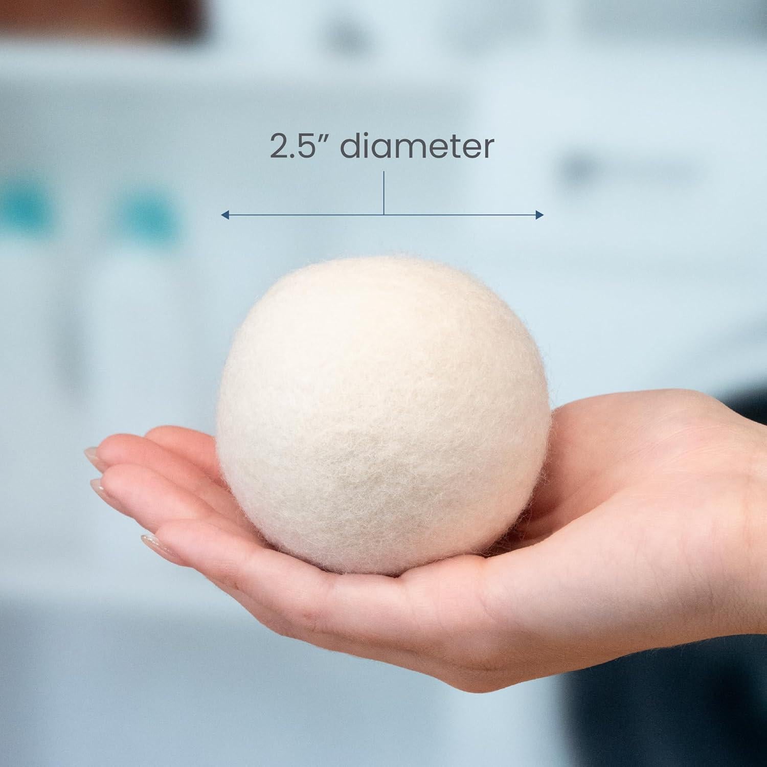 Bolas de Secado de Lana S&T INC. - 6 Piezas 7.4 cm