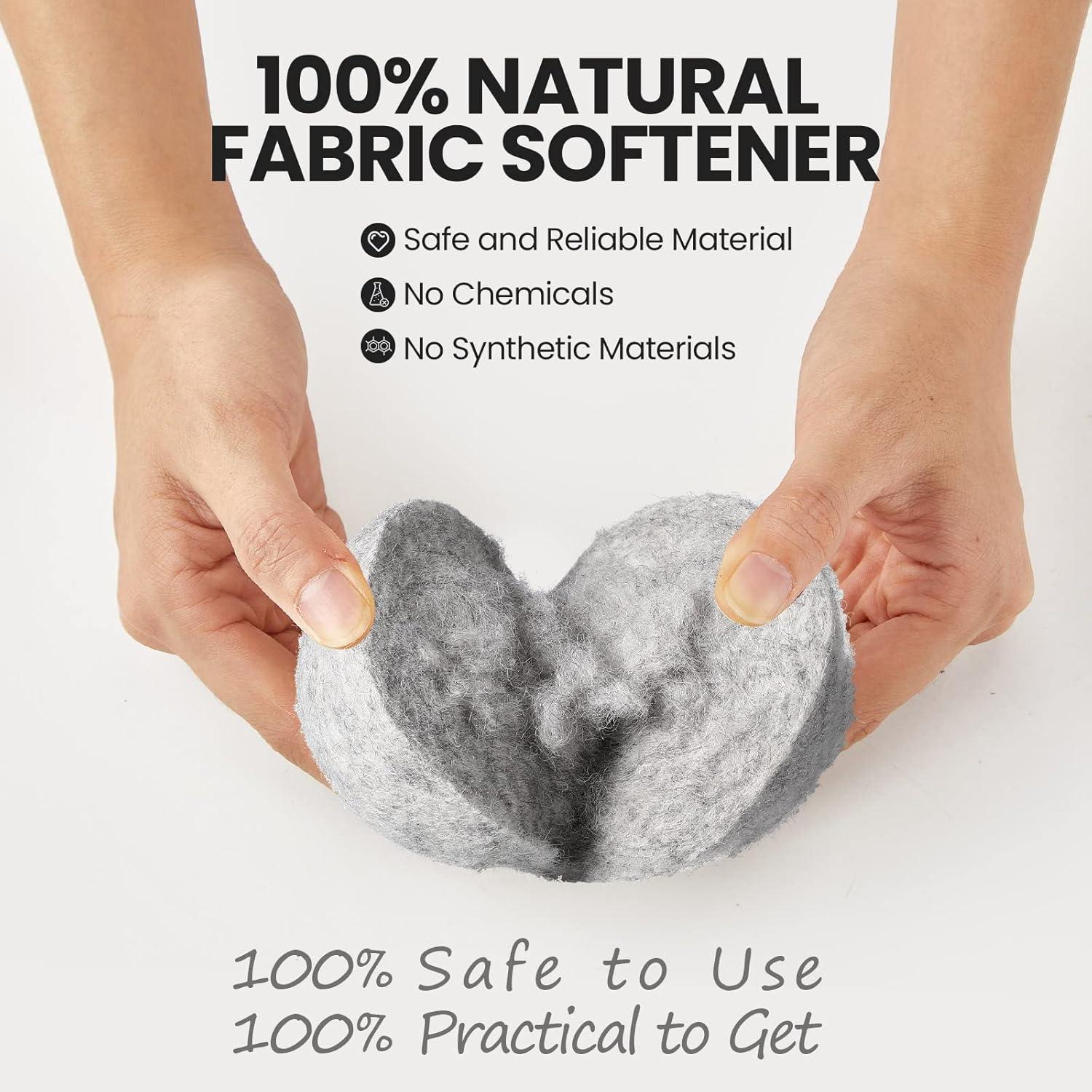 Juego de 42 Bolas de Secado de Lana Roowest 18 cm Reutilizables