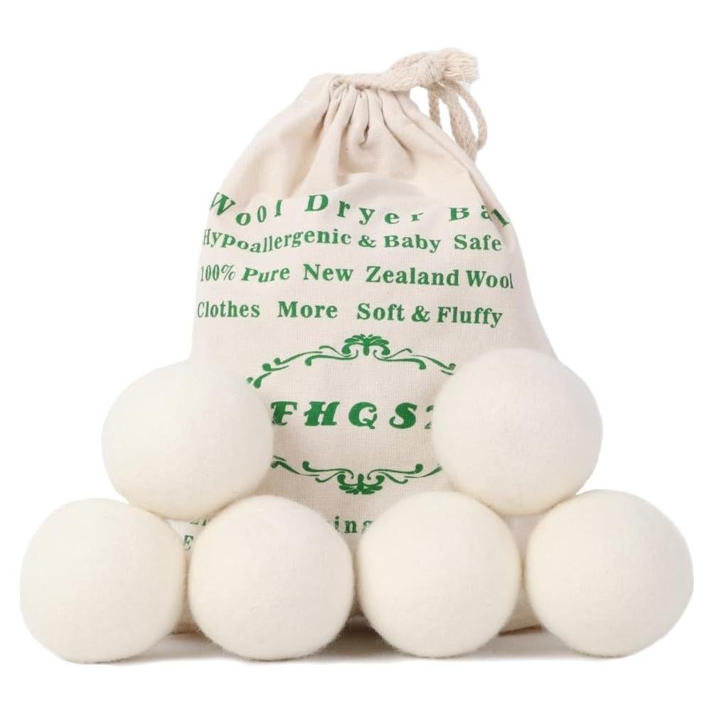 Bolas de Secado de Lana Orgánica XL 6-Pack - Suavizante Natural
