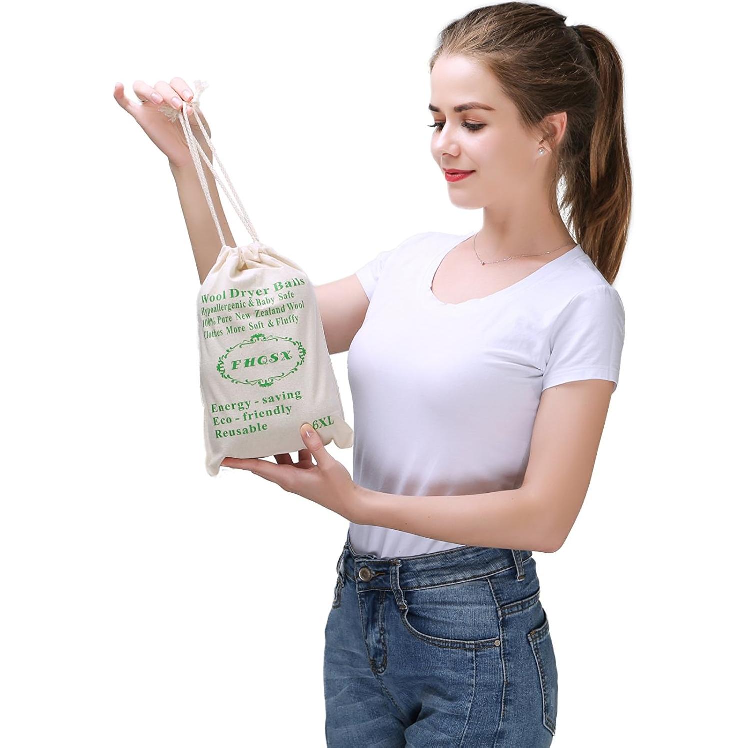 Bolas de Secado de Lana Orgánica XL 6-Pack - Suavizante Natural