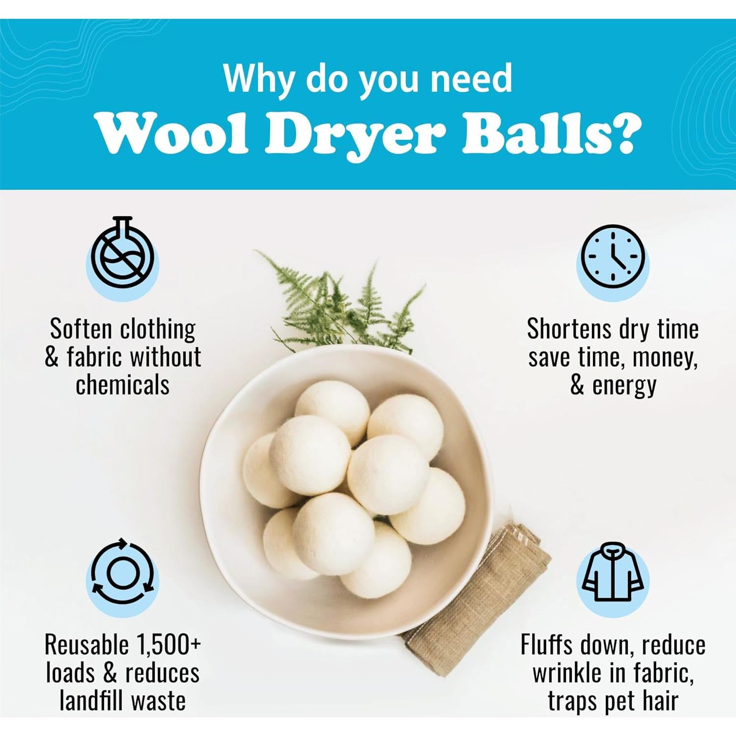 Bolas de Secadora de Lana Smart Sheep - Paquete de 3 XL Ecológicas