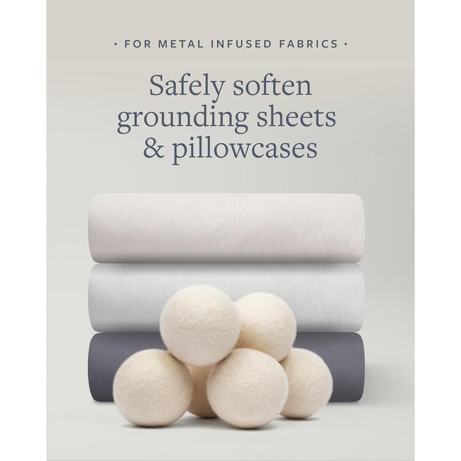 Bolas de Secado de Lana Orgánica GroundLuxe - Paquete de 6