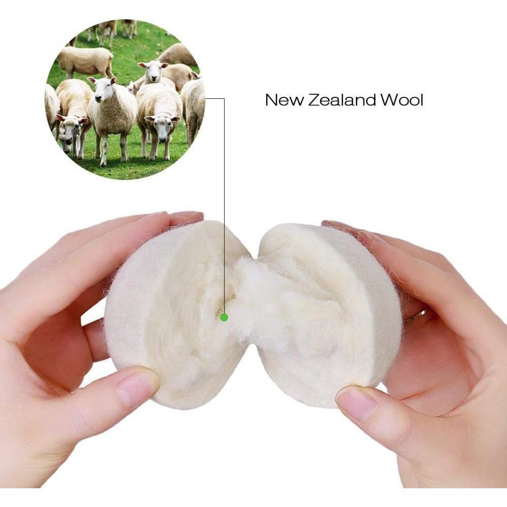 Bolas de Secadora de Lana Raffaelo XL Reutilizables - Set de 6