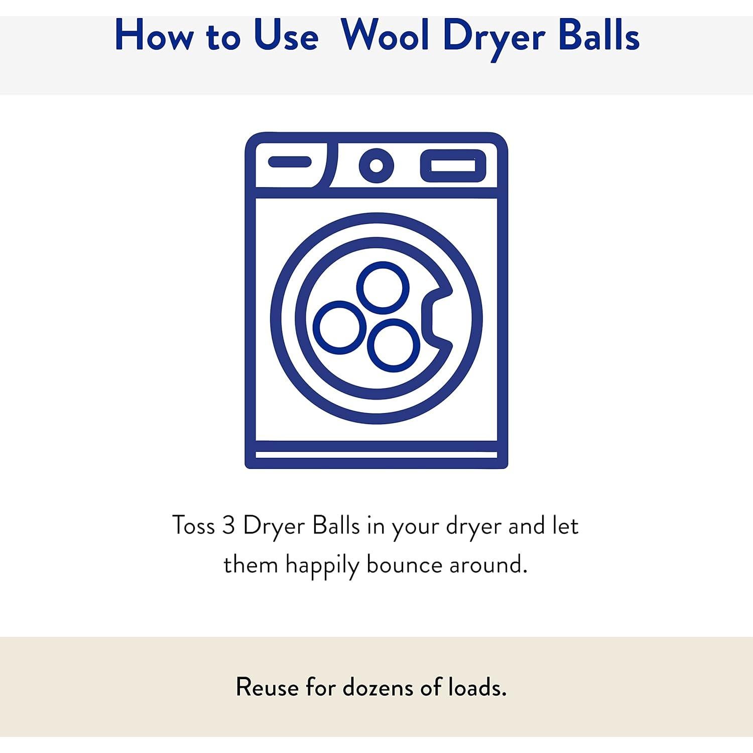 Bolas de Secado 100% Lana Clean People - Paquete de 6