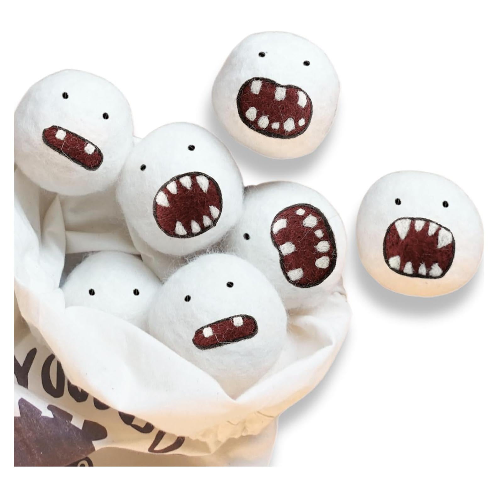 Bolas de Secado de Lana Woolbuddy - Paquete de 6 Monstruos