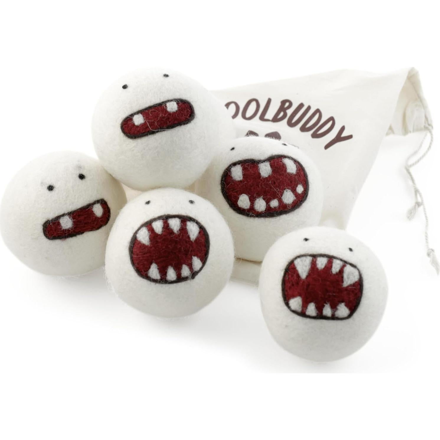 Bolas de Secado de Lana Woolbuddy - Paquete de 6 Monstruos