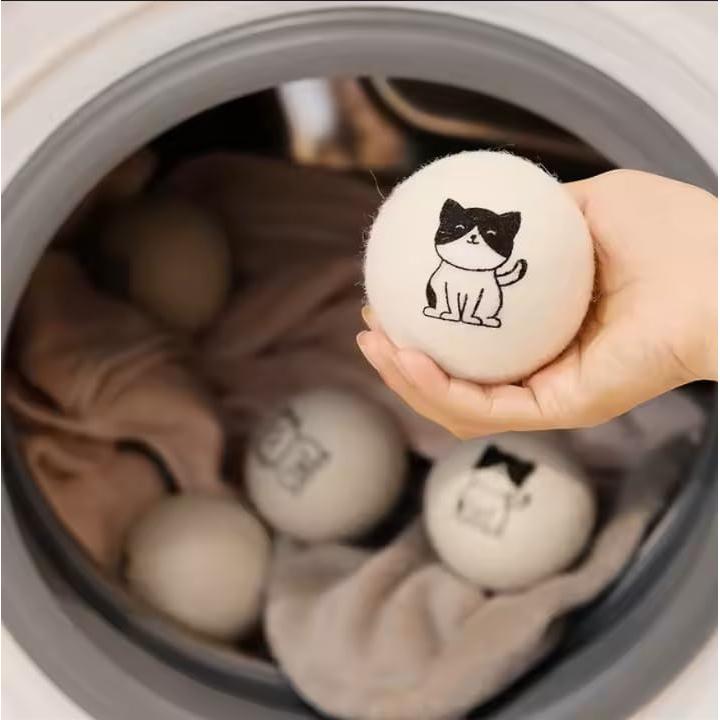 Paquete de 12 Pelotas de Secado de Lana CATHOR XL Antiestáticas