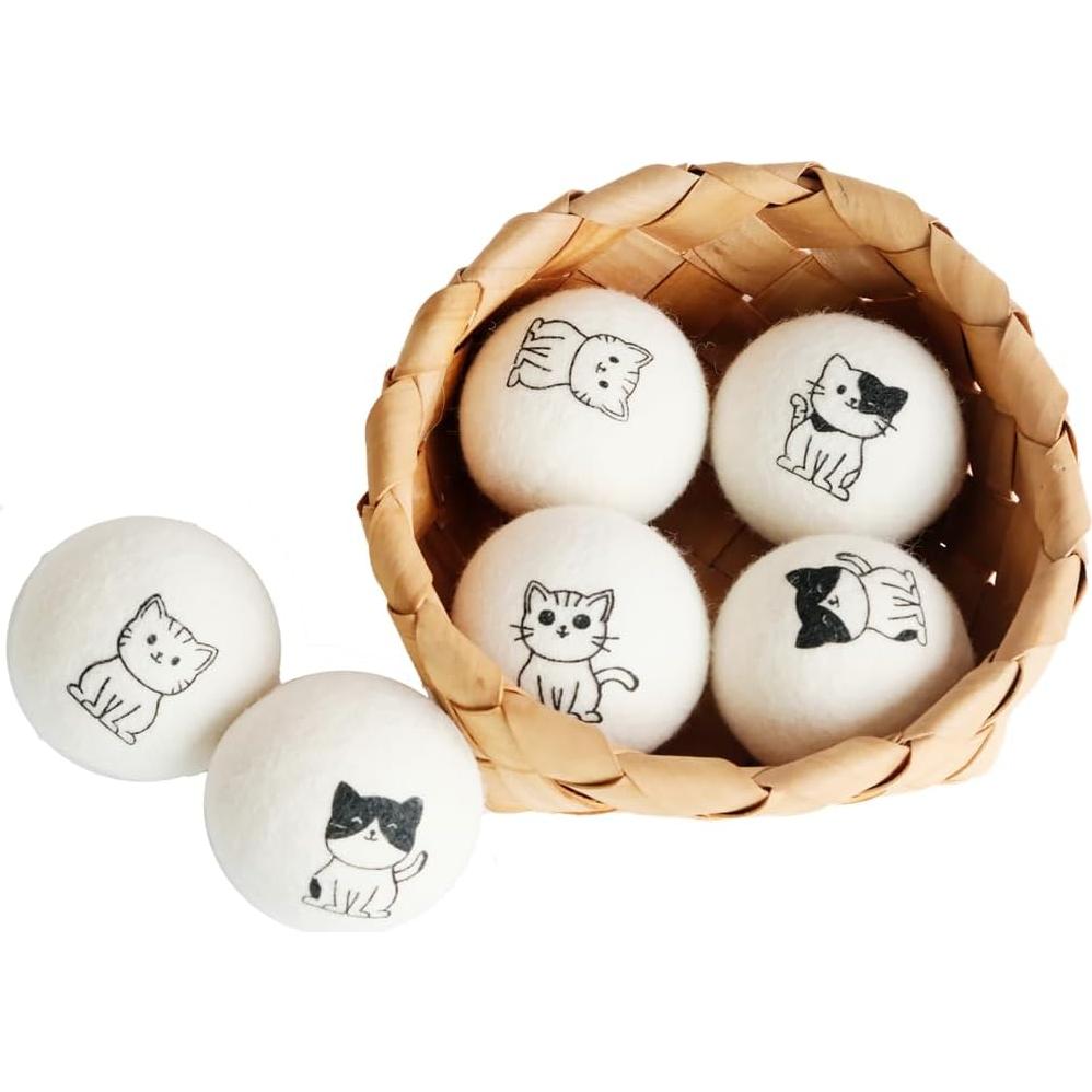 Paquete de 12 Pelotas de Secado de Lana CATHOR XL Antiestáticas