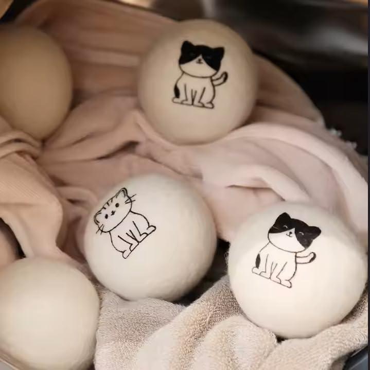 Paquete de 12 Pelotas de Secado de Lana CATHOR XL Antiestáticas