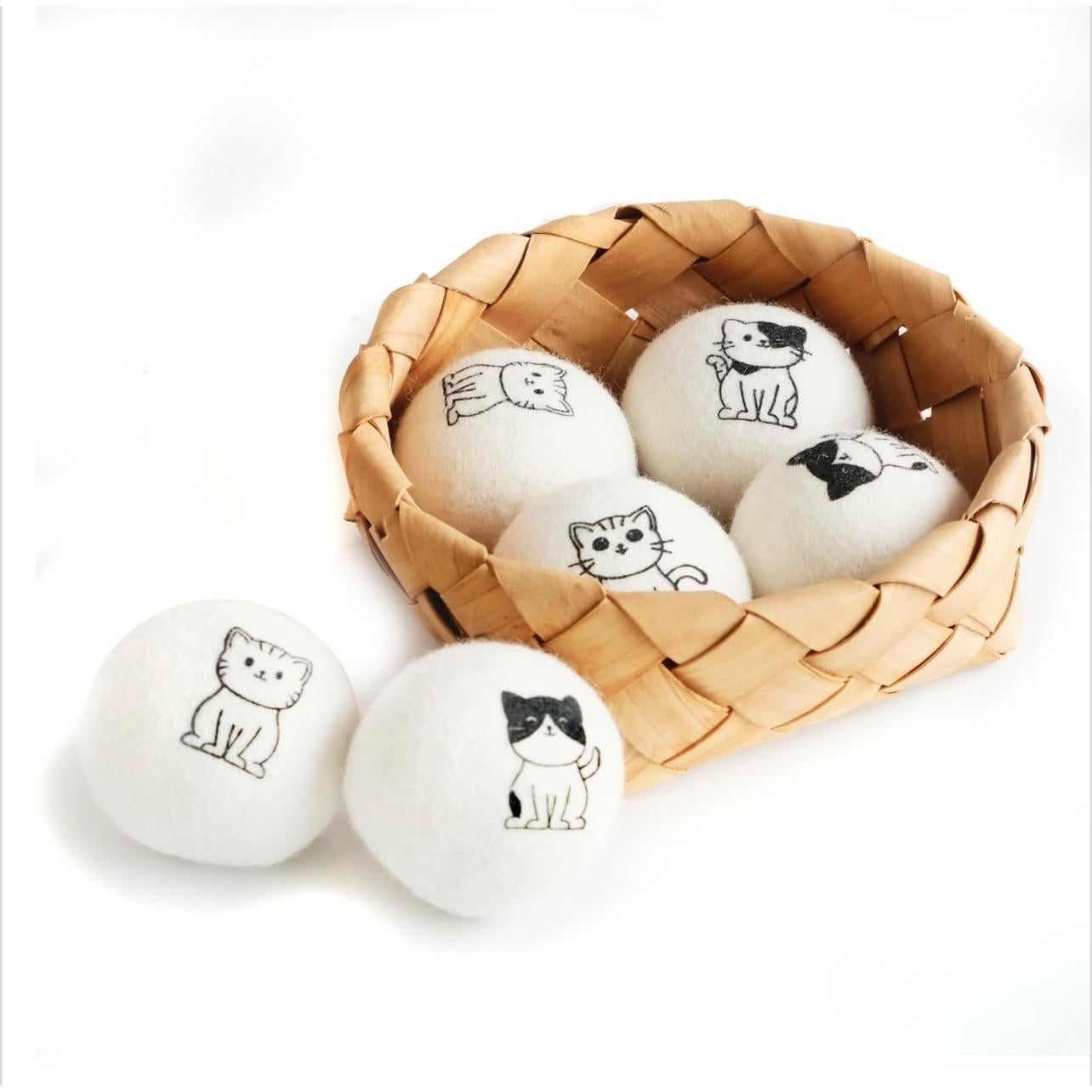 Paquete de 12 Pelotas de Secado de Lana CATHOR XL Antiestáticas