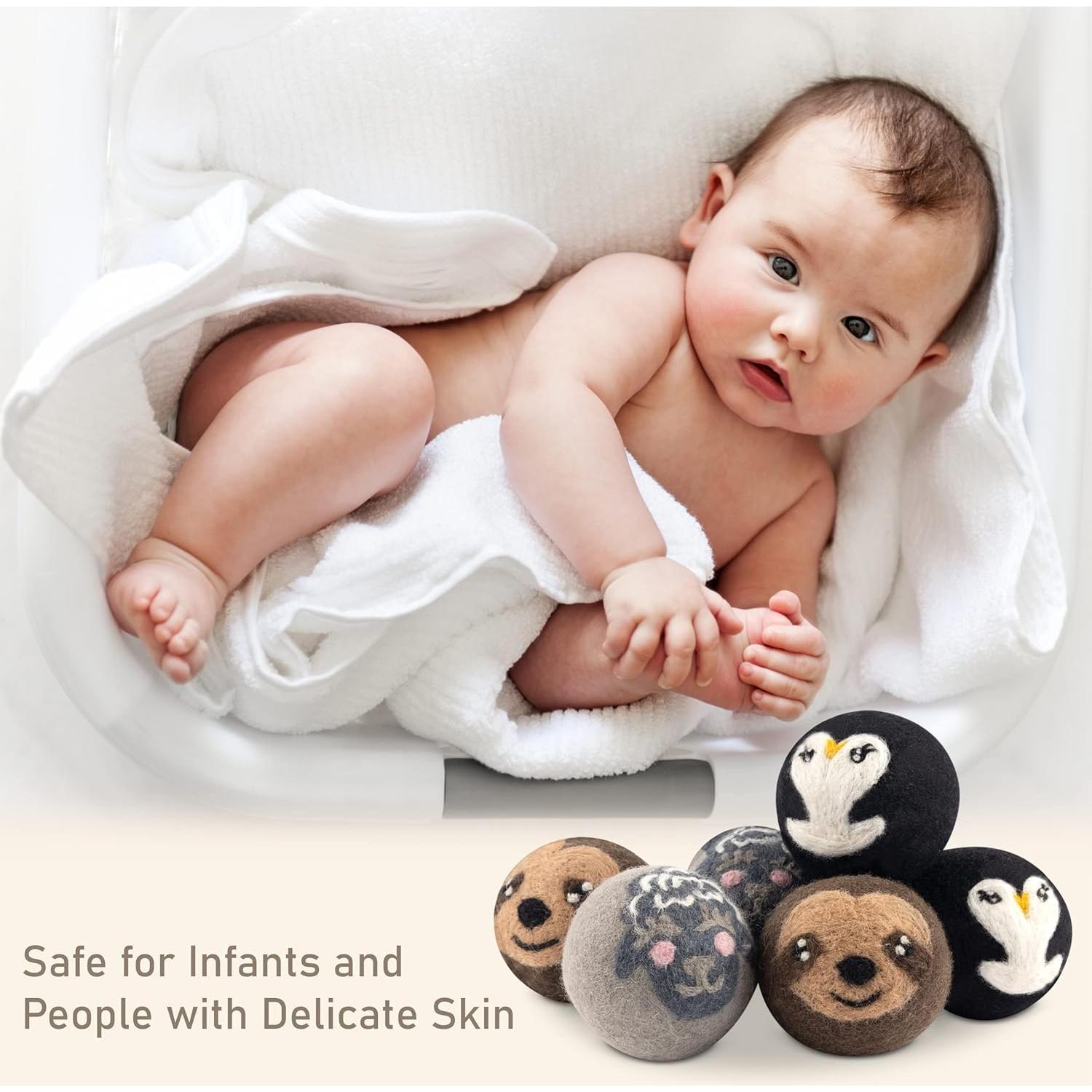 Bolas de Secadora de Lana Adornimal - 6 Piezas Animales