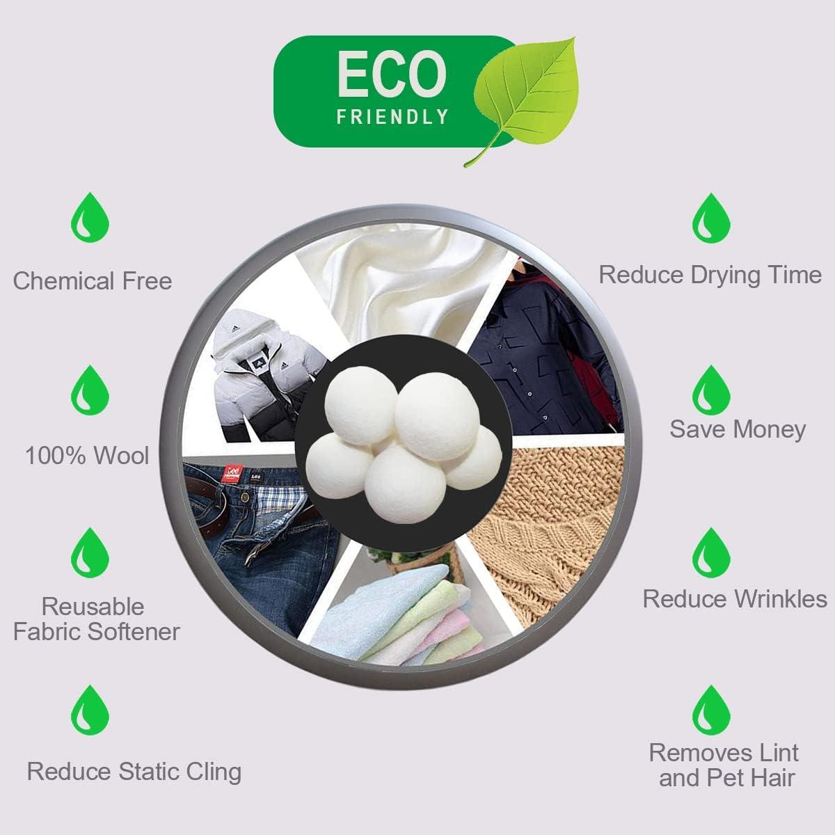 Bolas de Secadora de Lana Read and Work 6-Pack 7 cm