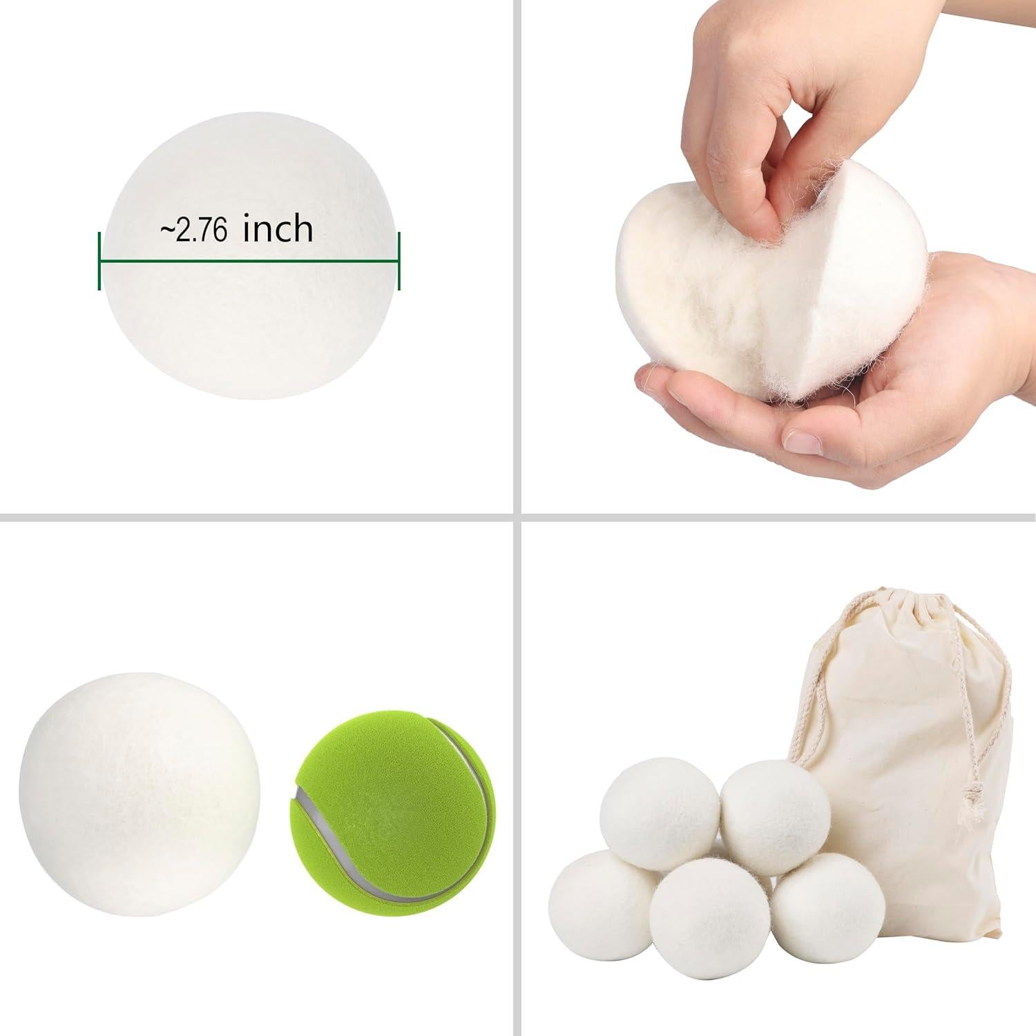 Bolas de Secadora de Lana Read and Work 6-Pack 7 cm