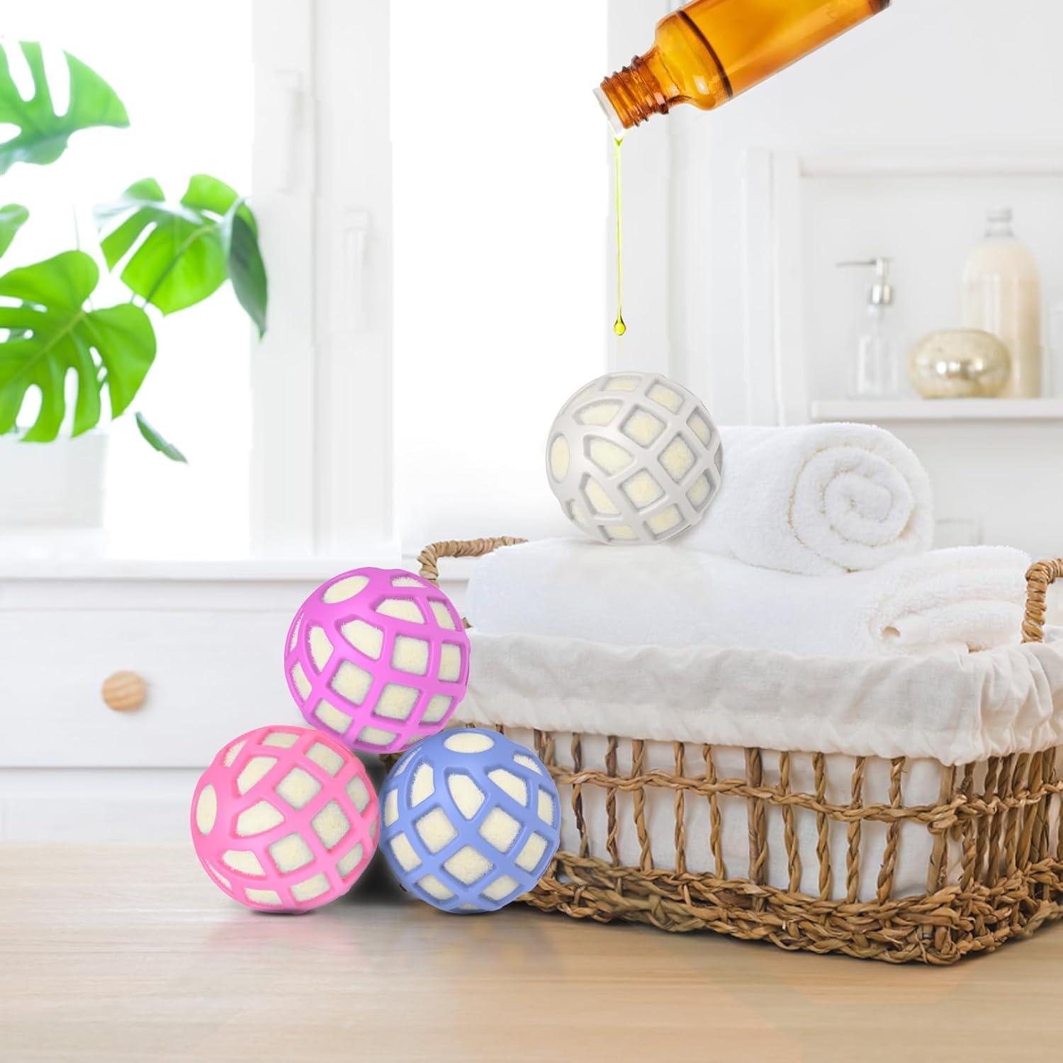 Bolas de Secado Sunseeke XL - Silicona y Lana Natural, 4 Pzas