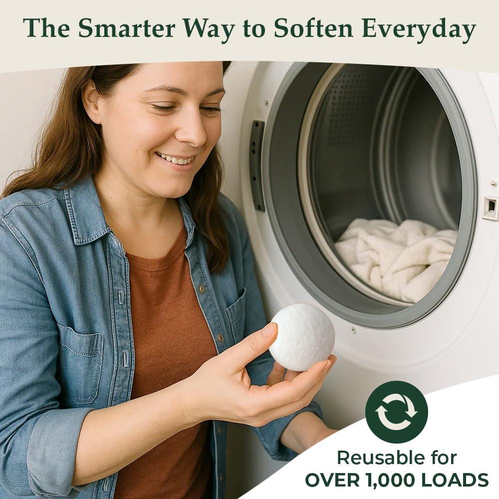 Bolas de Secado de Lana TidyRoot XL - Paquete de 6 Ecológicas