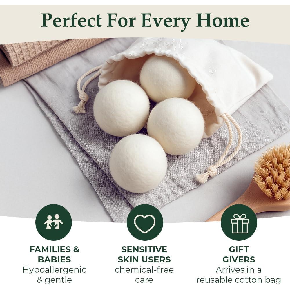 Bolas de Secado de Lana TidyRoot XL - Paquete de 6 Ecológicas