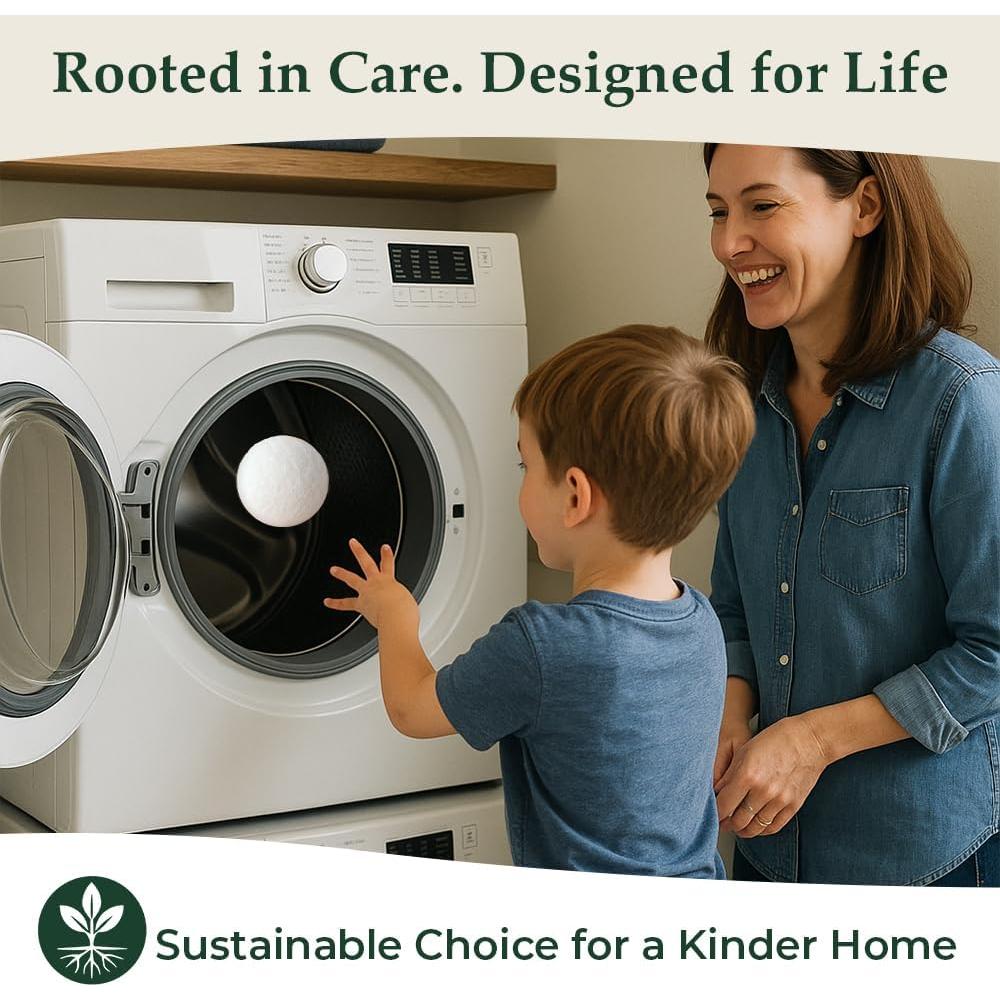 Bolas de Secado de Lana TidyRoot XL - Paquete de 6 Ecológicas