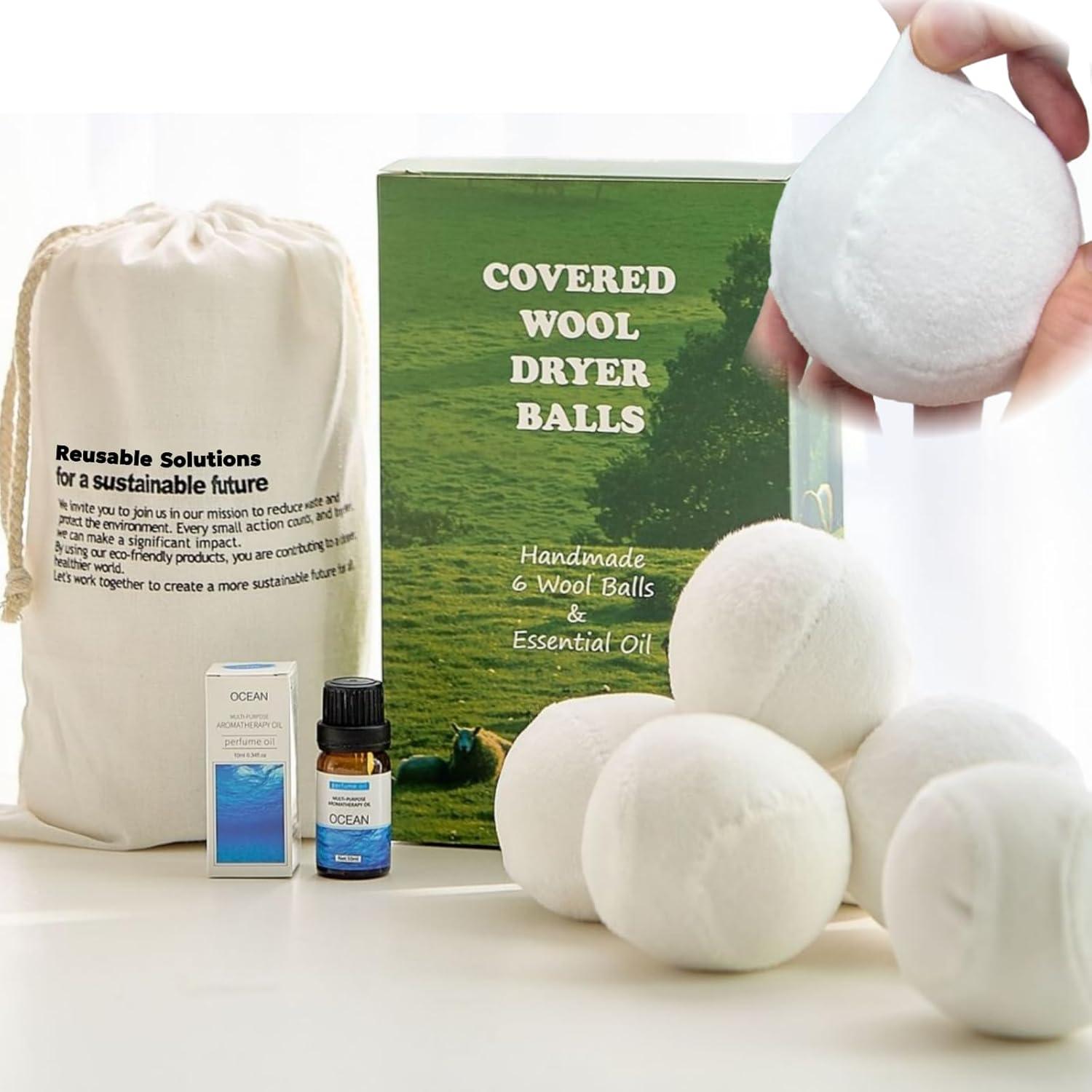 Bolas de Secado de Lana VIVASPHERE - Paquete de 6XL - 100% Natural