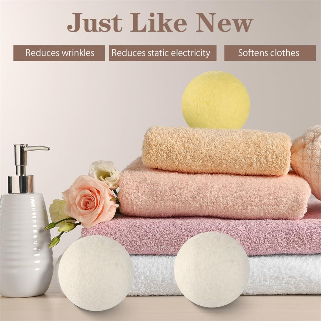 Bolas de Secadora de Lana Orgánica CXWLTT - Paquete de 6 Unidades