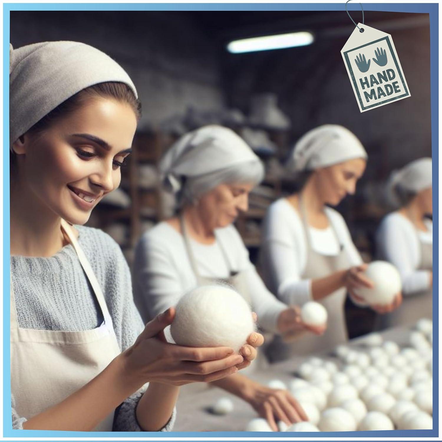 Bolas de Secadora de Lana XL Littlestforest - Suavizante Natural Hipoalergénico